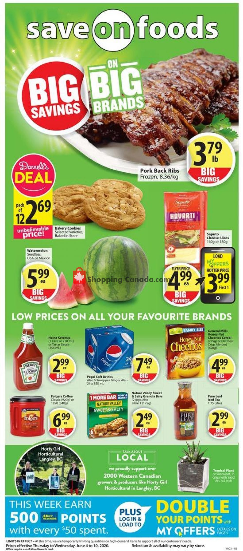 Save On Foods flyer from Thursday June 4, 2020 to Wednesday June 10, 2020 - page 1