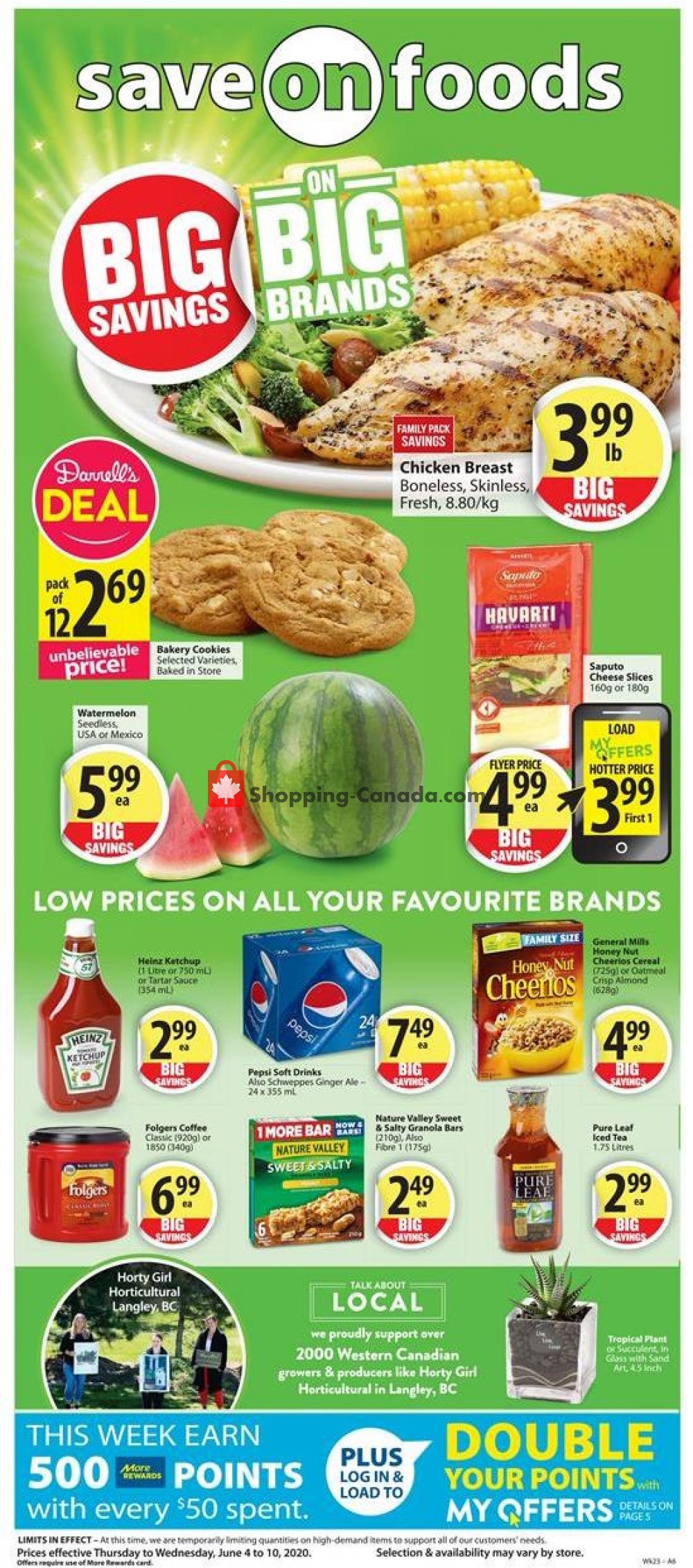 Save On Foods flyer from Thursday June 4, 2020 to Wednesday June 10, 2020 - page 1