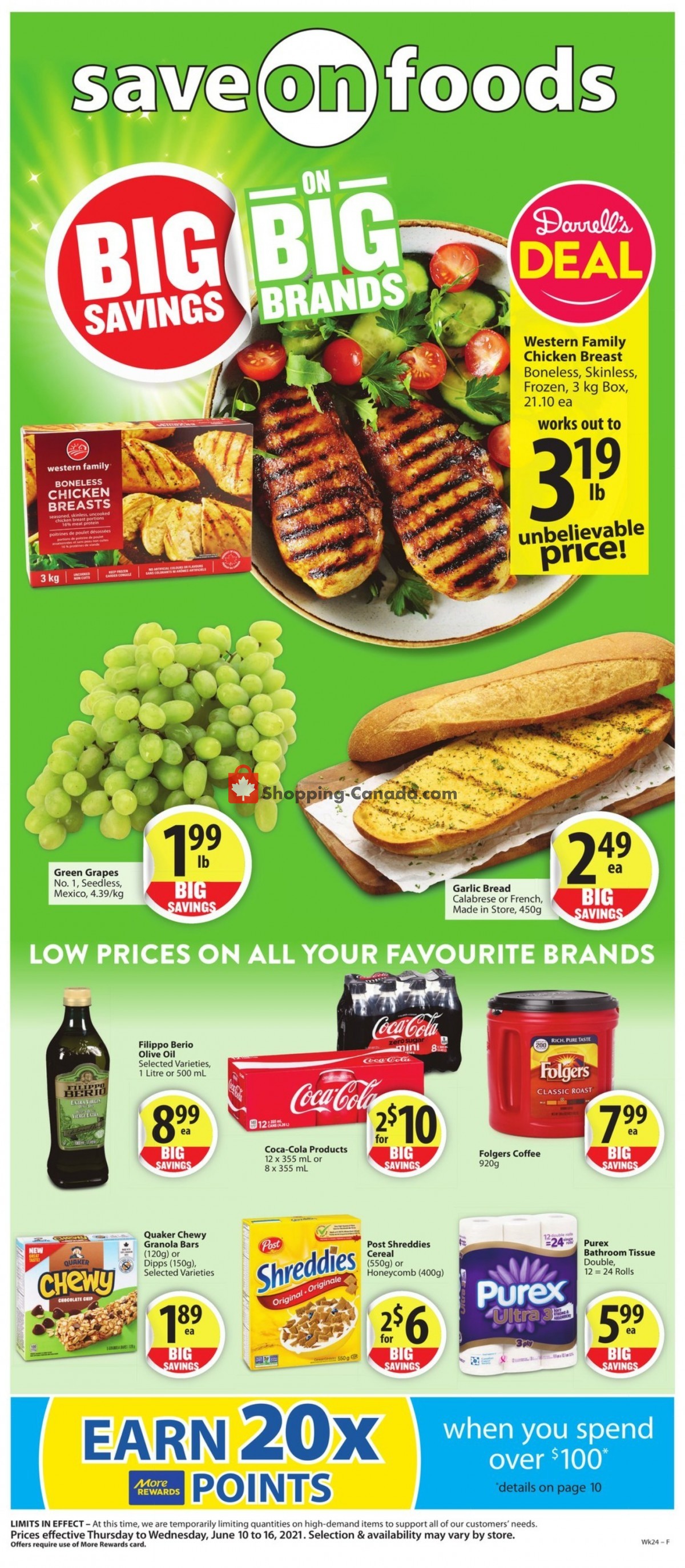 Save On Foods flyer from Thursday June 10, 2021 to Wednesday June 16, 2021 - page 1