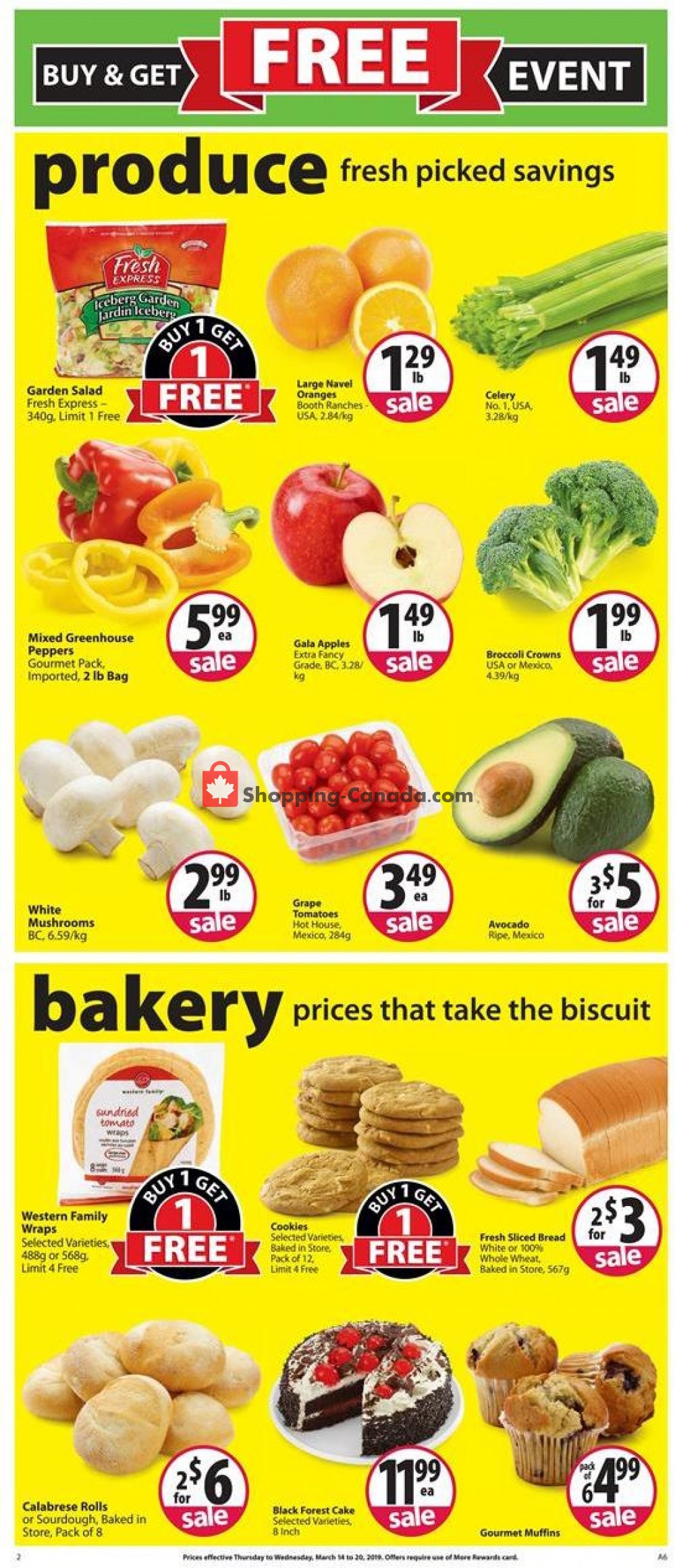 Save On Foods flyer from Thursday March 14, 2019 to Wednesday March 20, 2019 - page 2