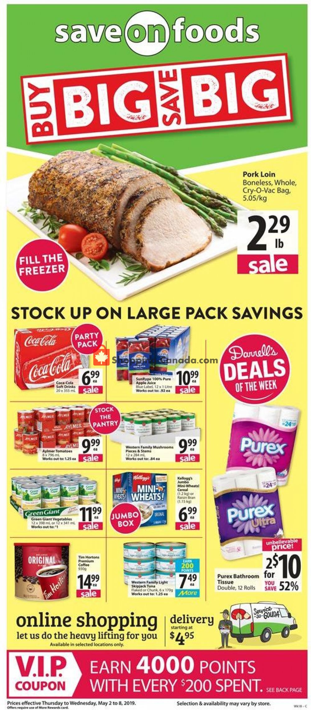 Save On Foods flyer from Thursday May 2, 2019 to Wednesday May 8, 2019 - page 1