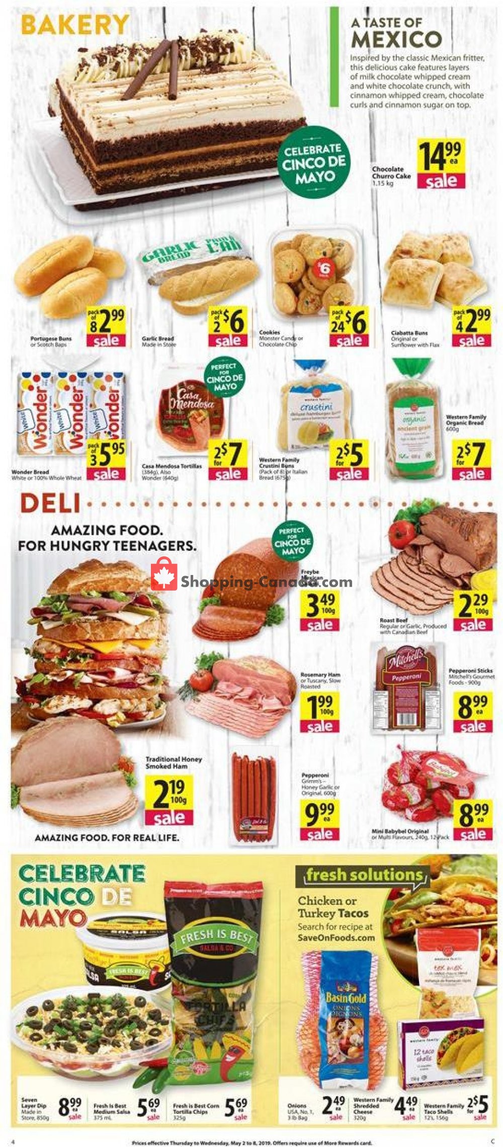Save On Foods flyer from Thursday May 2, 2019 to Wednesday May 8, 2019 - page 4