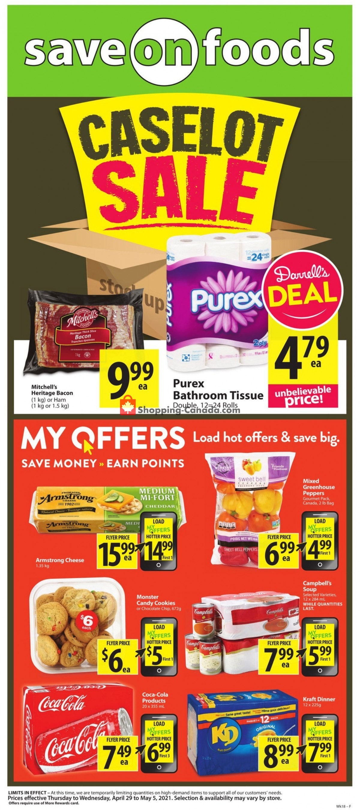 Save On Foods flyer from Thursday April 29, 2021 to Wednesday May 5, 2021 - page 1