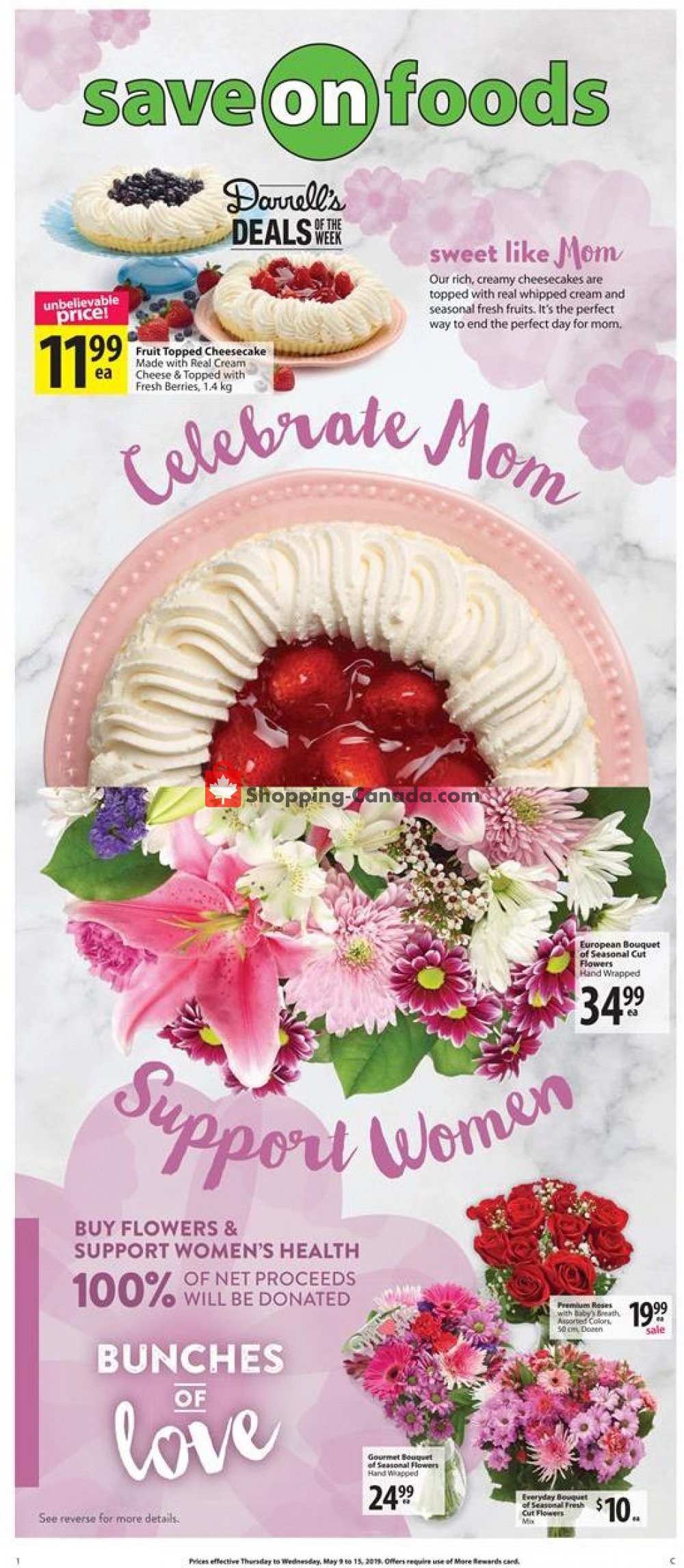 Save On Foods flyer from Thursday May 9, 2019 to Wednesday May 15, 2019 - page 1