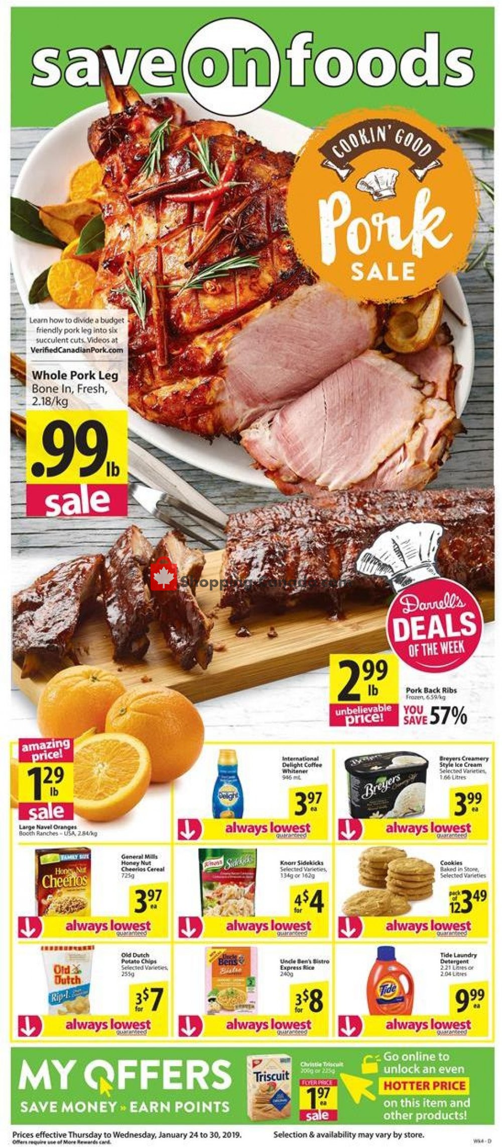 Save On Foods flyer from Thursday January 24, 2019 to Wednesday January 30, 2019 - page 1