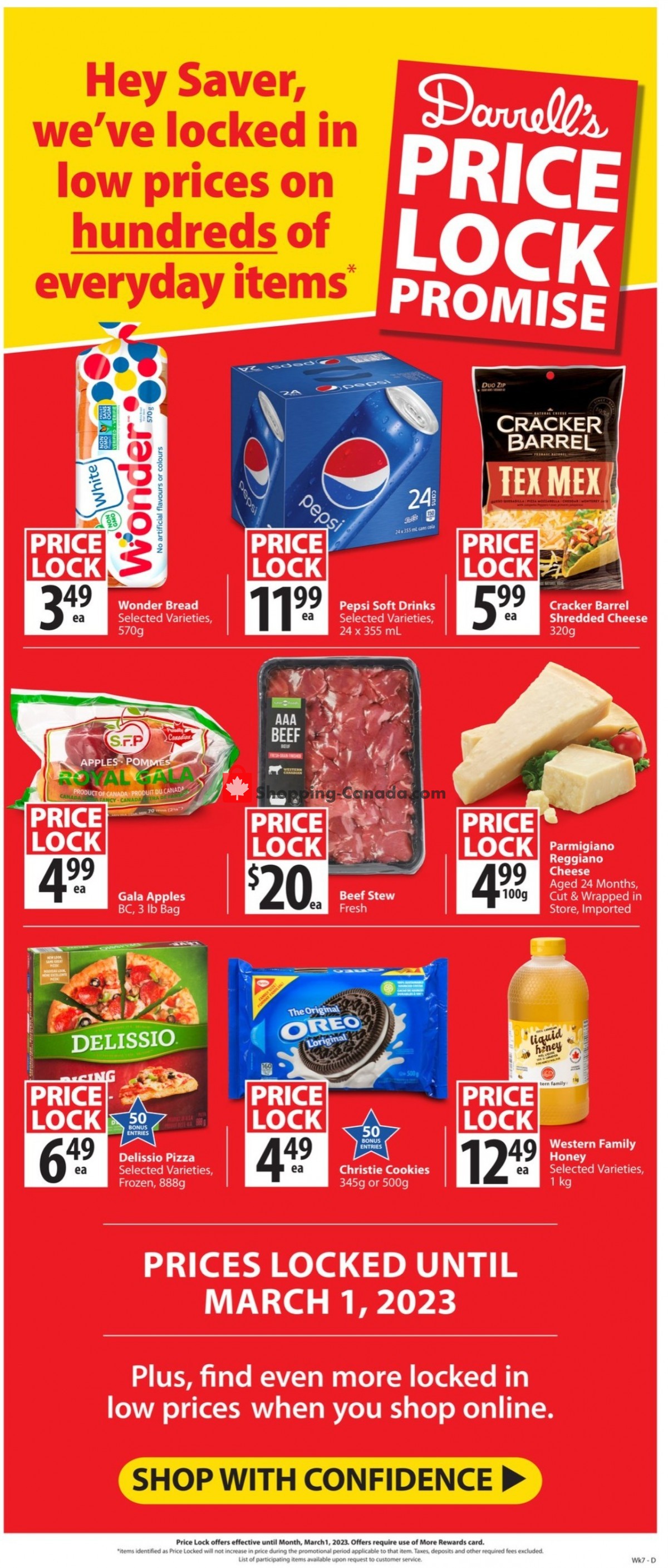 Save On Foods Canada, flyer (Darrell's Deal MB) February 16 February 22, 2023 Shopping