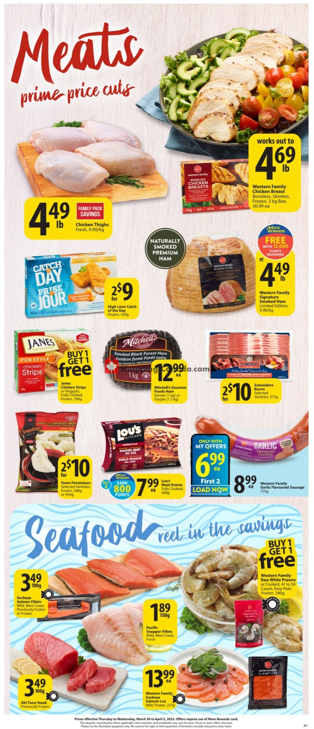 Save On Foods Canada, flyer (Darrell's Deals BC) March 30 April