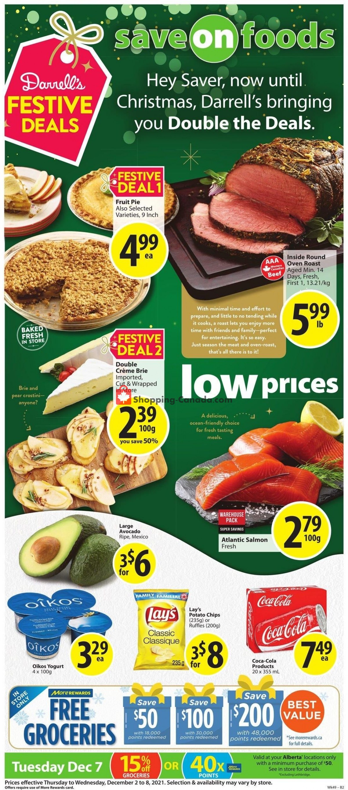 Save On Foods flyer from Thursday December 2, 2021 to Wednesday December 8, 2021 - page 1