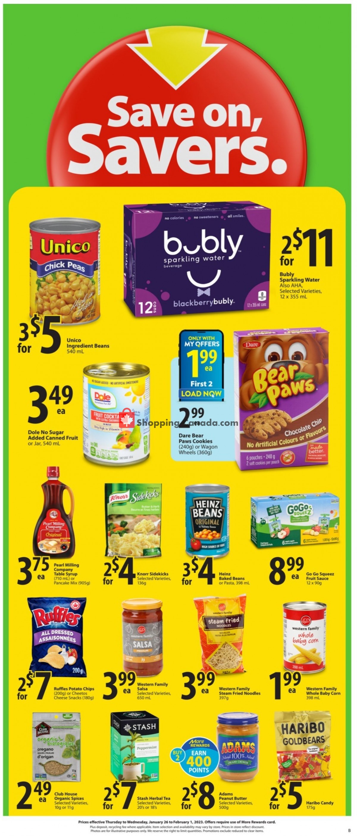 Save On Foods Canada, flyer (Darrell's Super Deal AB) January 26