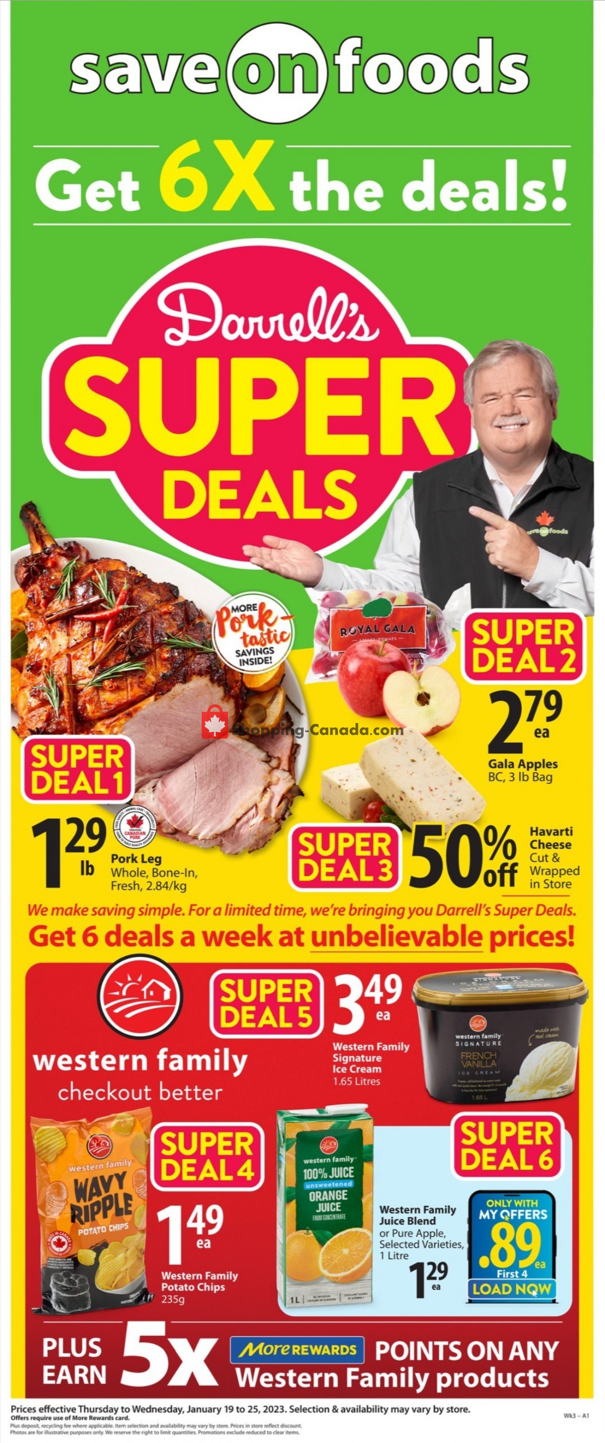 Save On Foods flyer from Thursday January 19, 2023 to Wednesday January 25, 2023 - page 1
