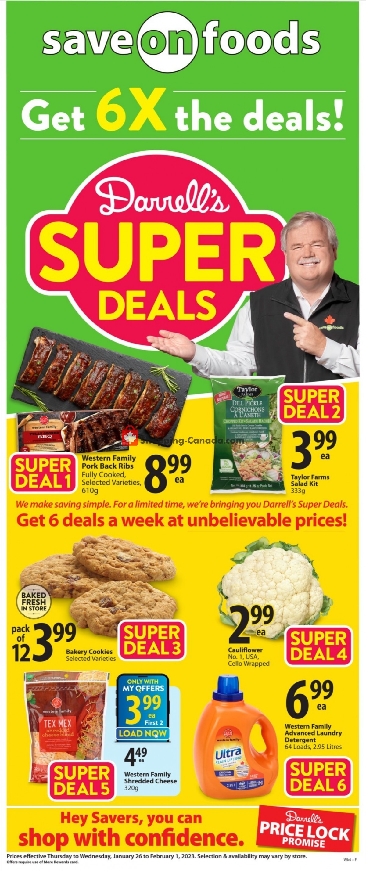 Save On Foods flyer from Thursday January 26, 2023 to Wednesday February 1, 2023 - page 1