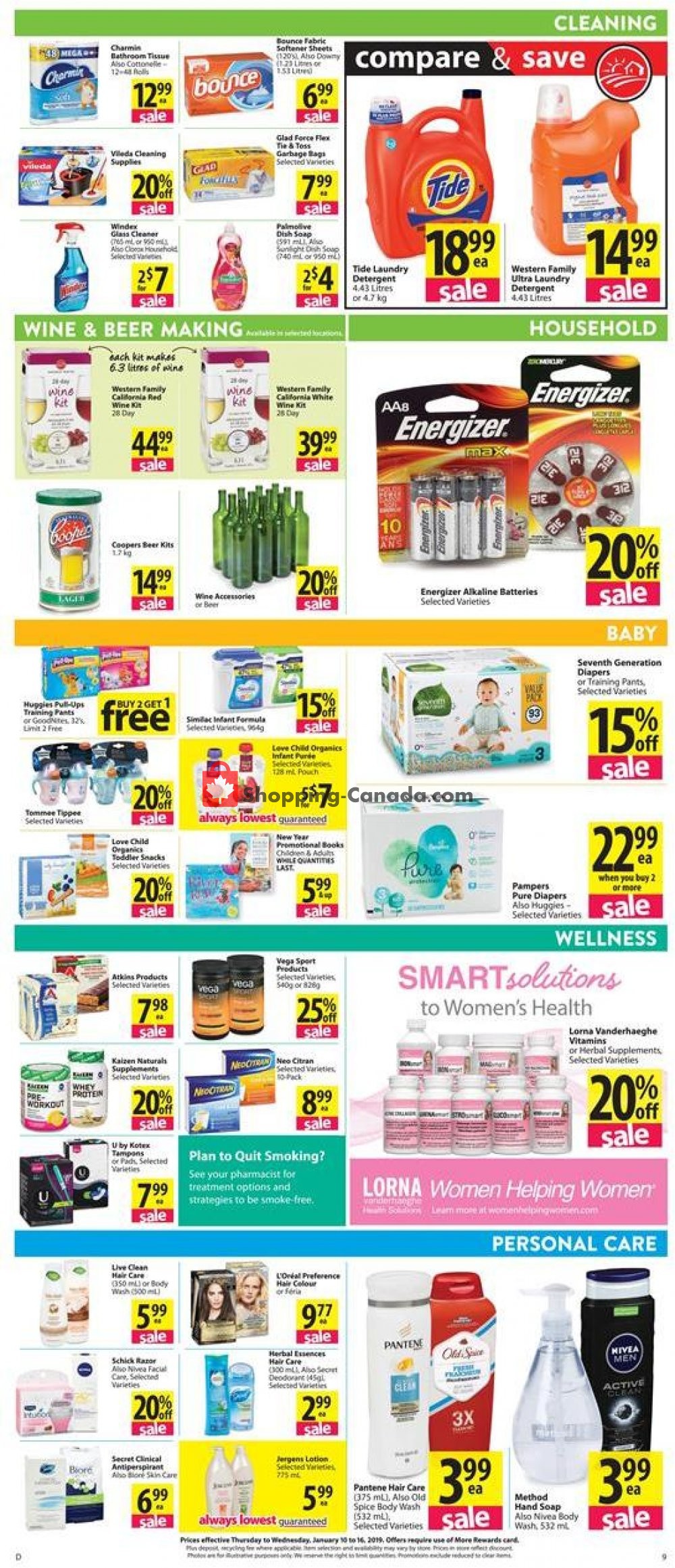 Save On Foods flyer from Thursday January 10, 2019 to Wednesday January 16, 2019 - page 13