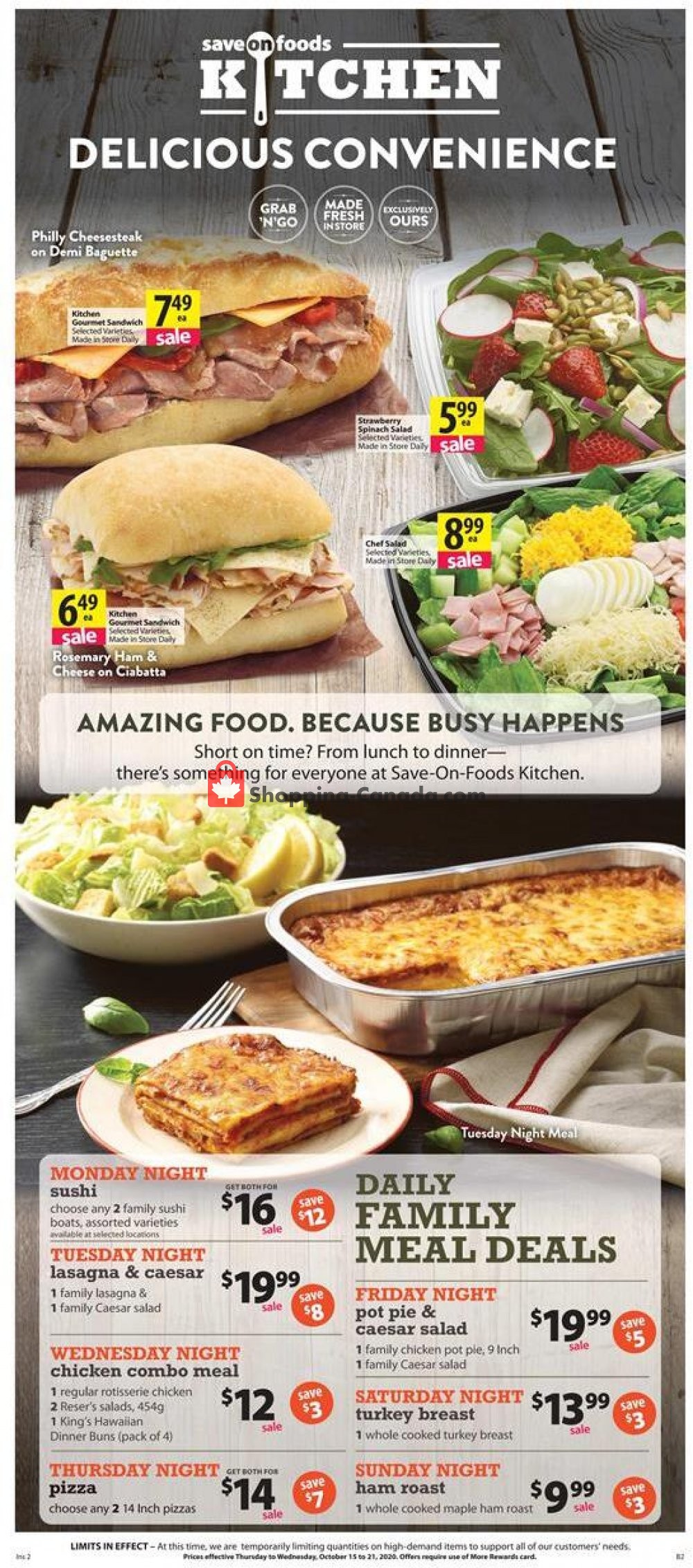 Save On Foods flyer from Thursday October 15, 2020 to Wednesday October 21, 2020 - page 4