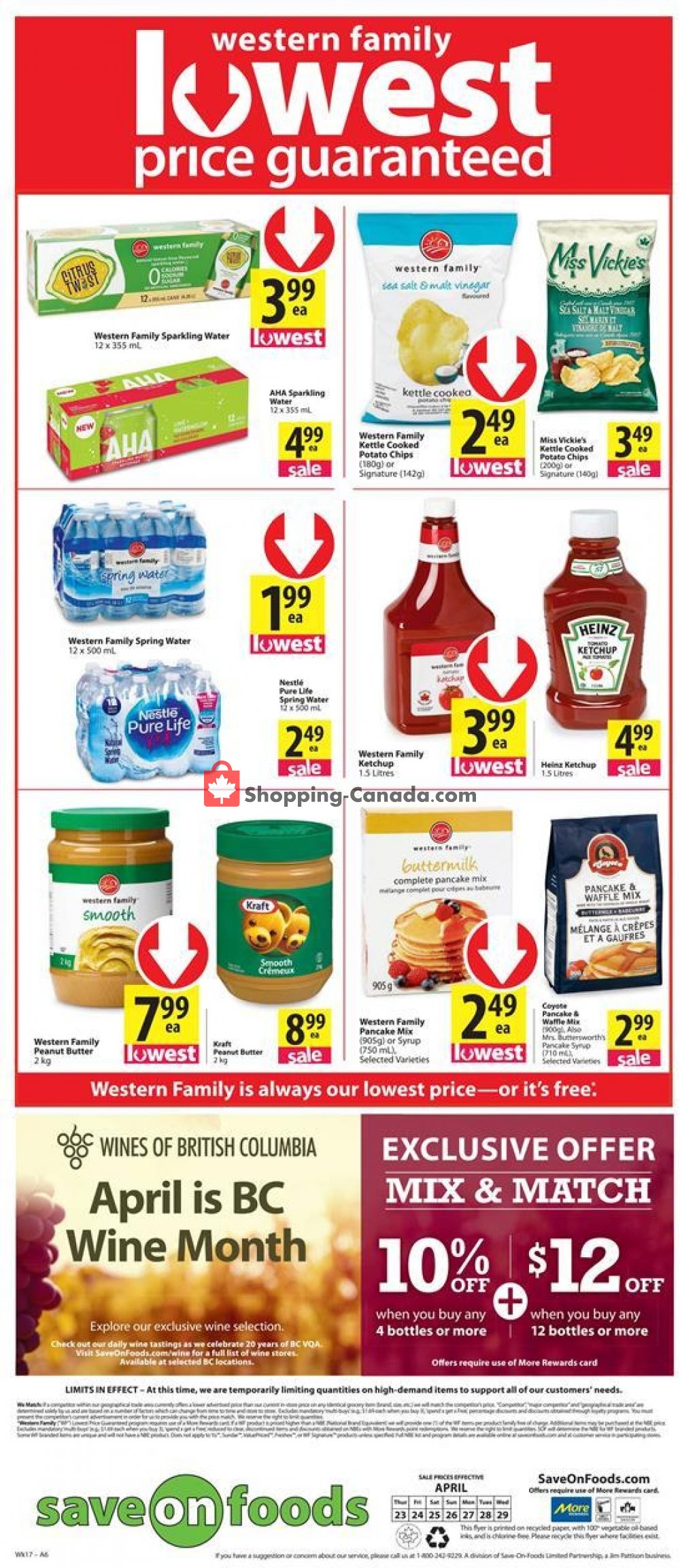 Save On Foods flyer from Thursday April 23, 2020 to Wednesday April 29, 2020 - page 12