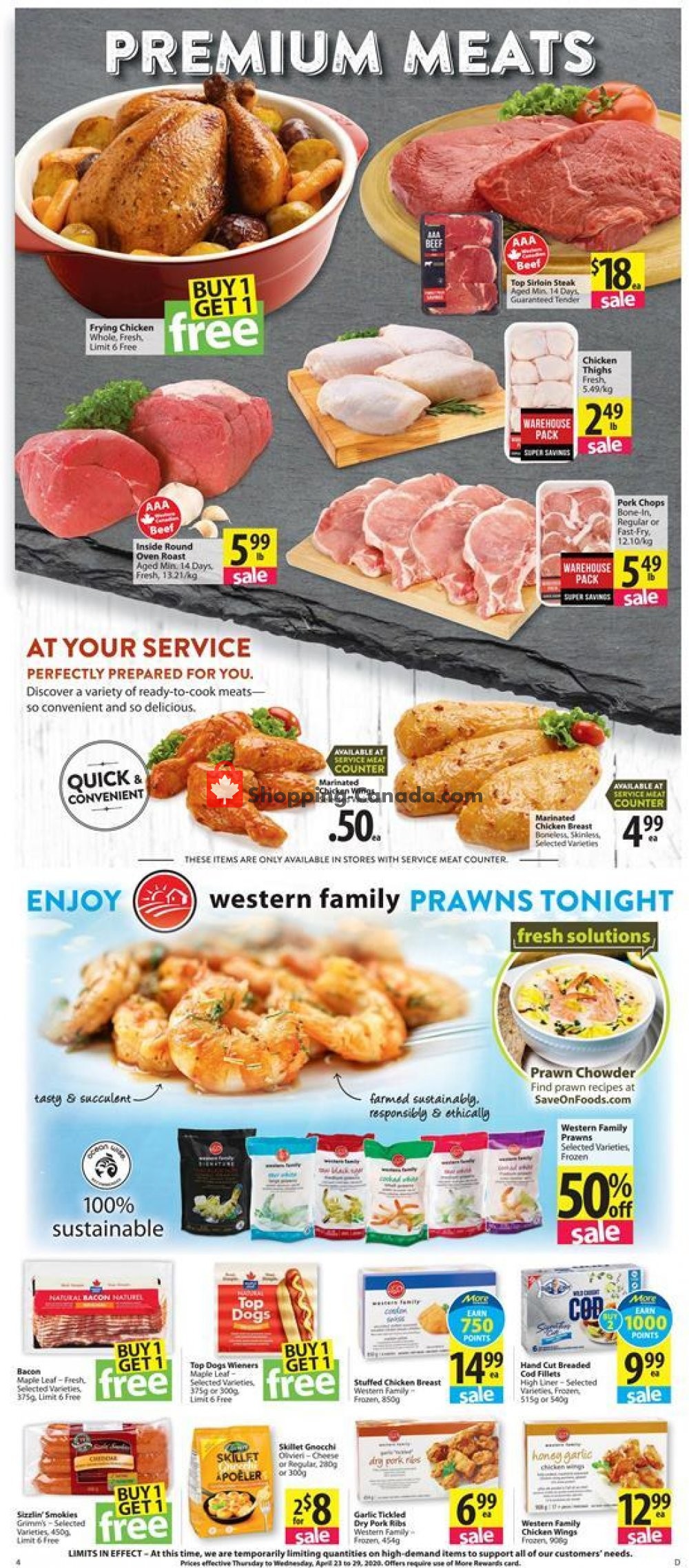 Save On Foods flyer from Thursday April 23, 2020 to Wednesday April 29, 2020 - page 4