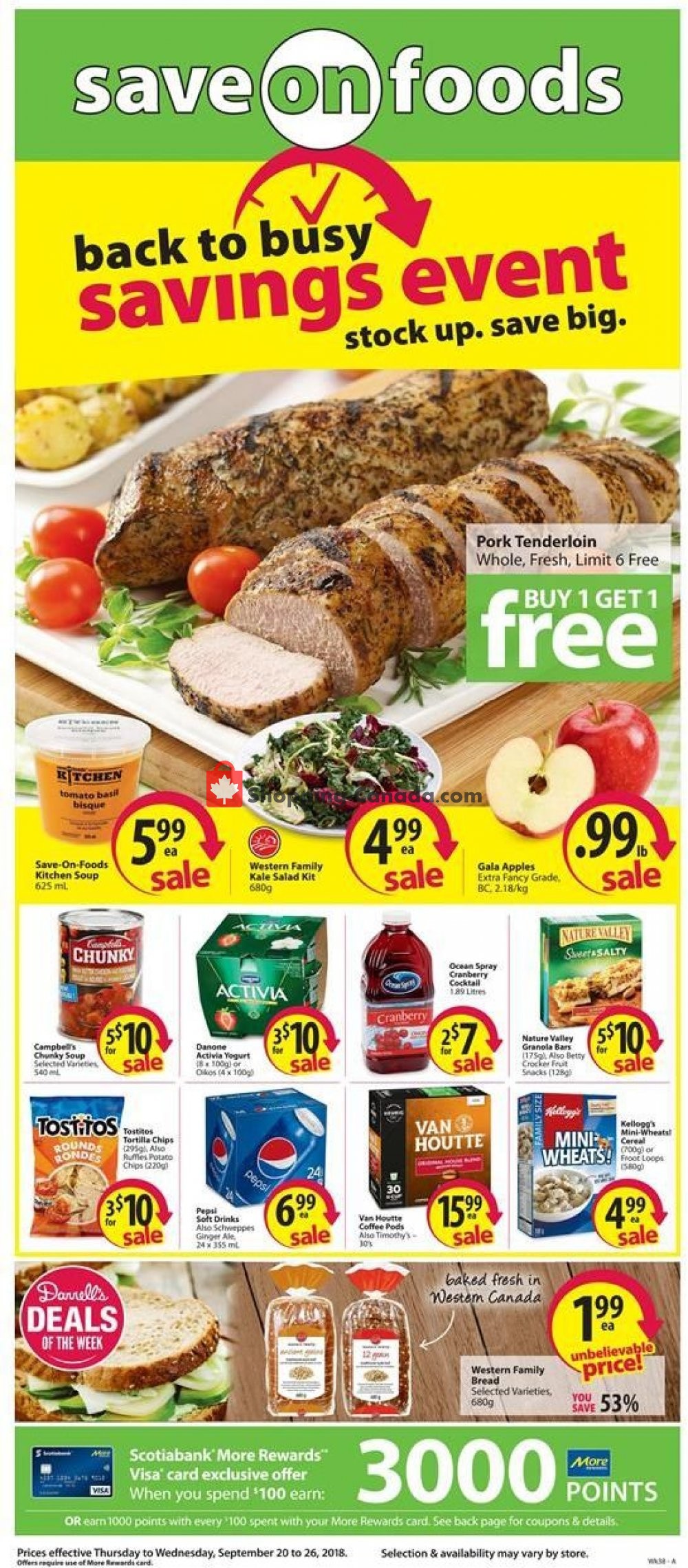 Save On Foods flyer from Thursday September 20, 2018 to Wednesday September 26, 2018 - page 1