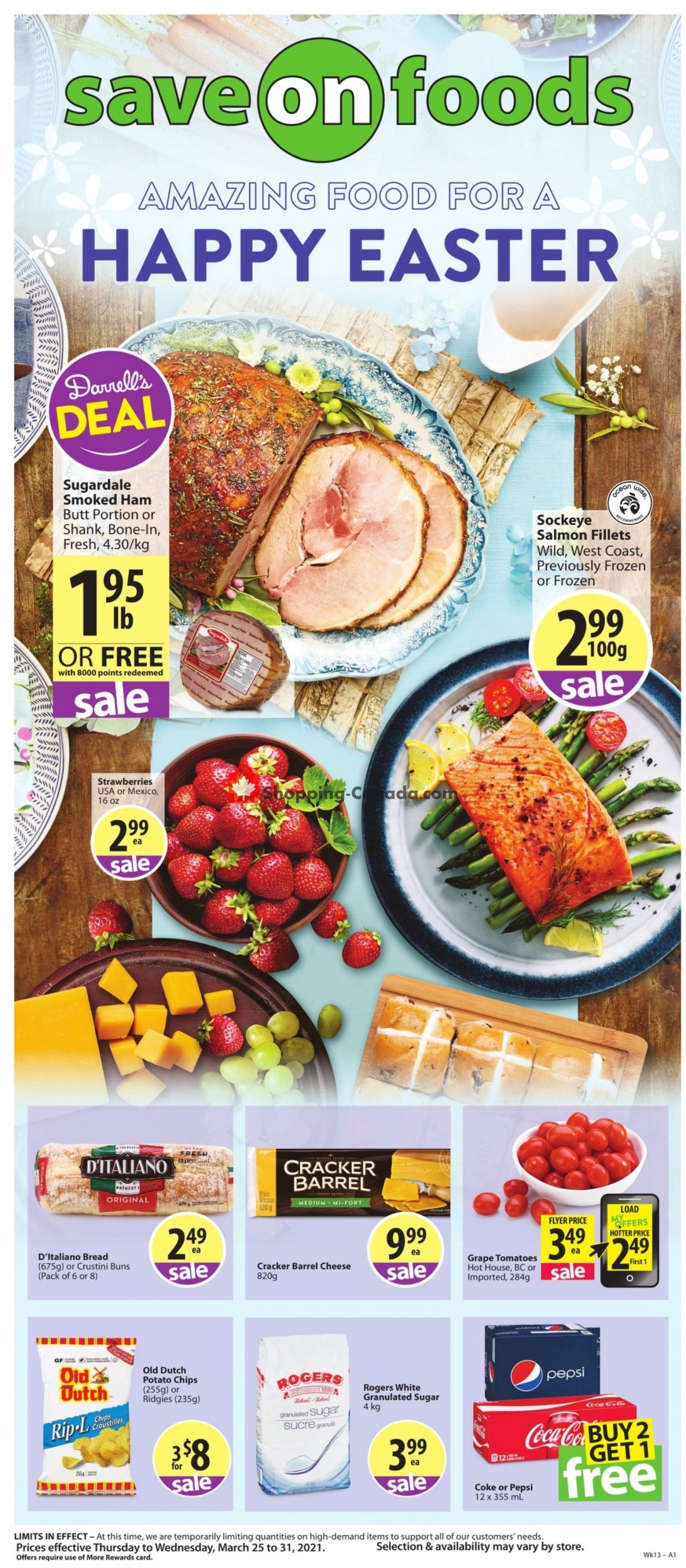 Save On Foods Canada, flyer (Happy Easter offer BC) March 25