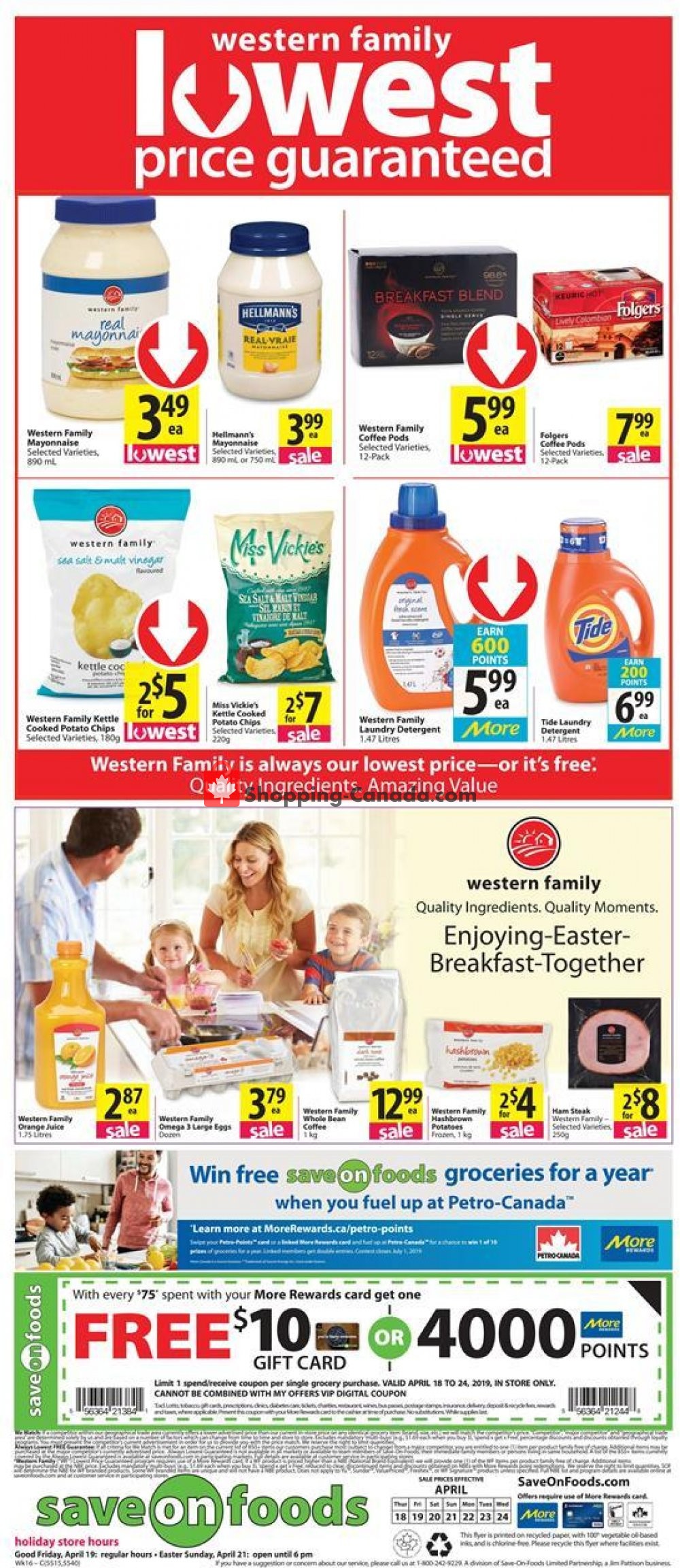 Save On Foods flyer from Thursday April 18, 2019 to Wednesday April 24, 2019 - page 12