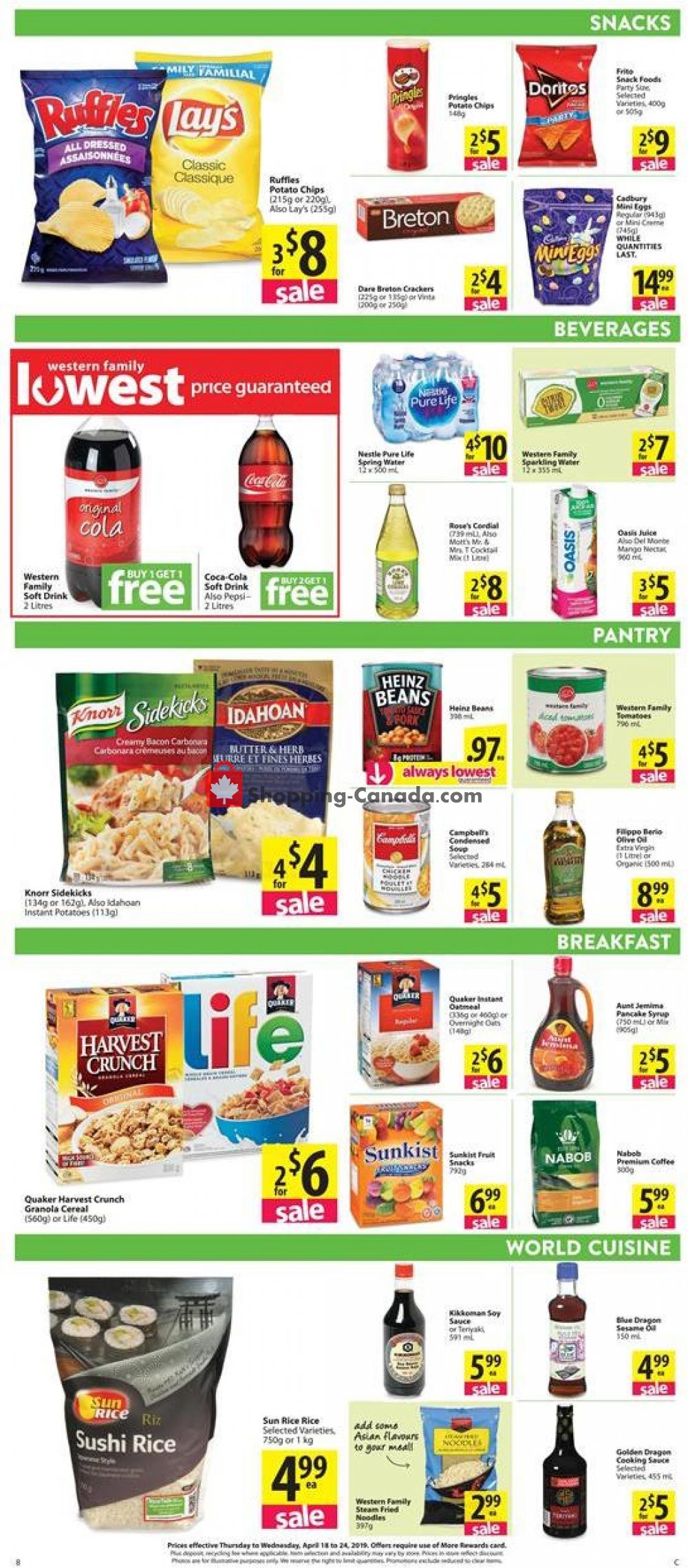 Save On Foods flyer from Thursday April 18, 2019 to Wednesday April 24, 2019 - page 8