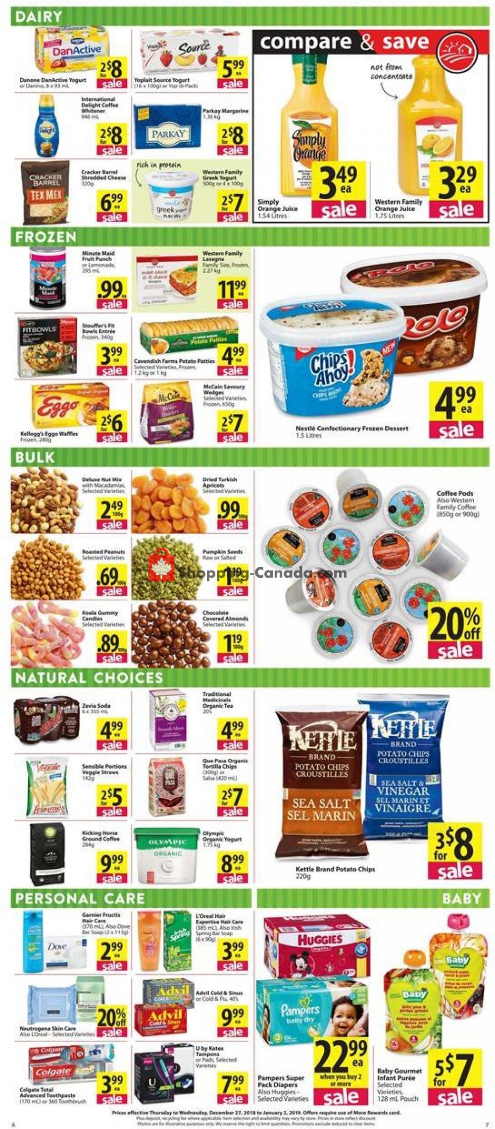 Save On Foods flyer from Thursday December 27, 2018 to Wednesday January 2, 2019 - page 7