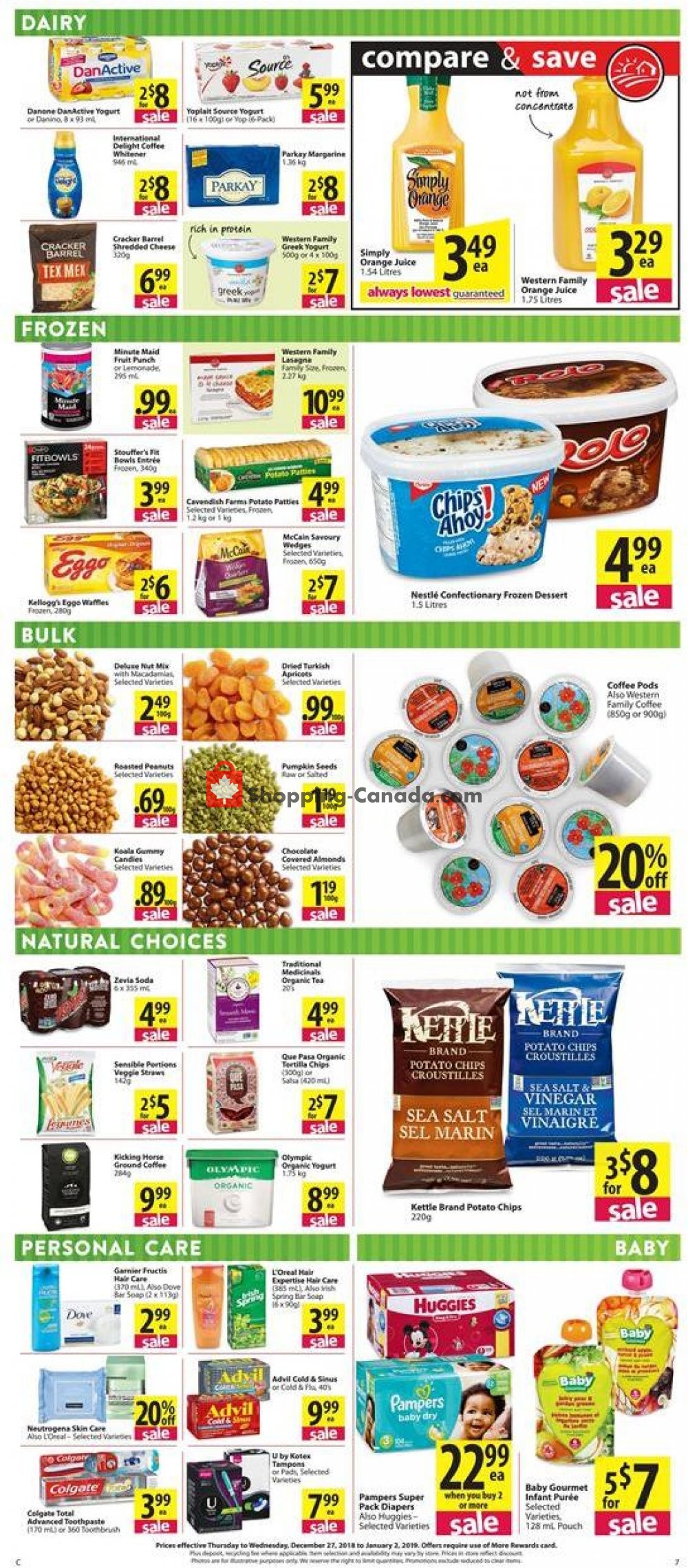 Save On Foods flyer from Thursday December 27, 2018 to Wednesday January 2, 2019 - page 7