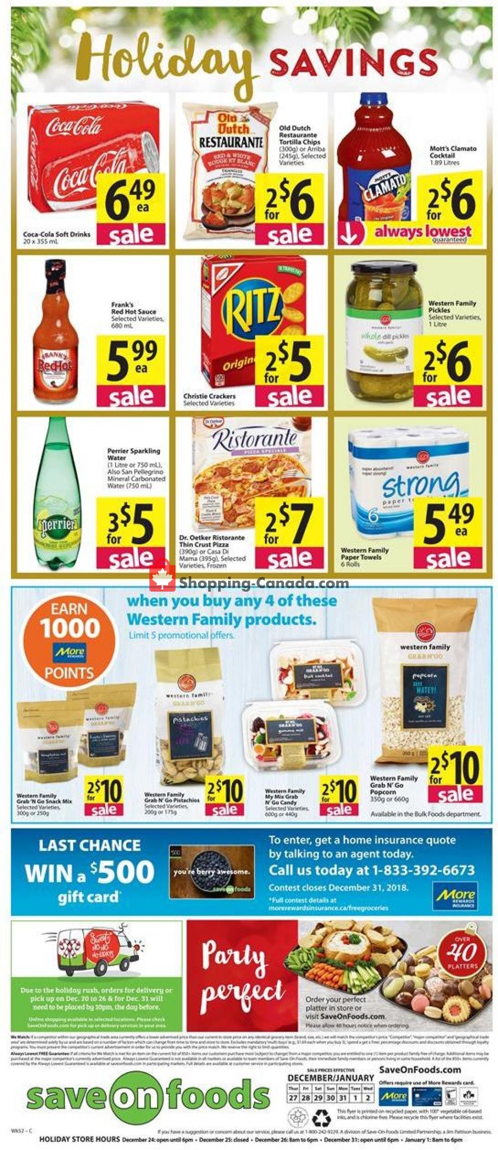 Save On Foods flyer from Thursday December 27, 2018 to Wednesday January 2, 2019 - page 8