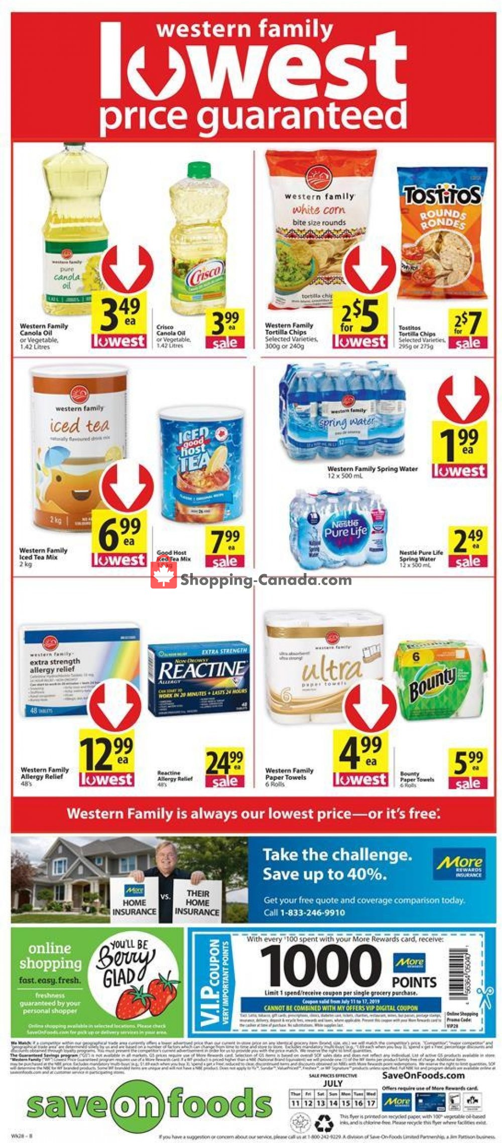 Save On Foods flyer from Thursday July 11, 2019 to Wednesday July 17, 2019 - page 10