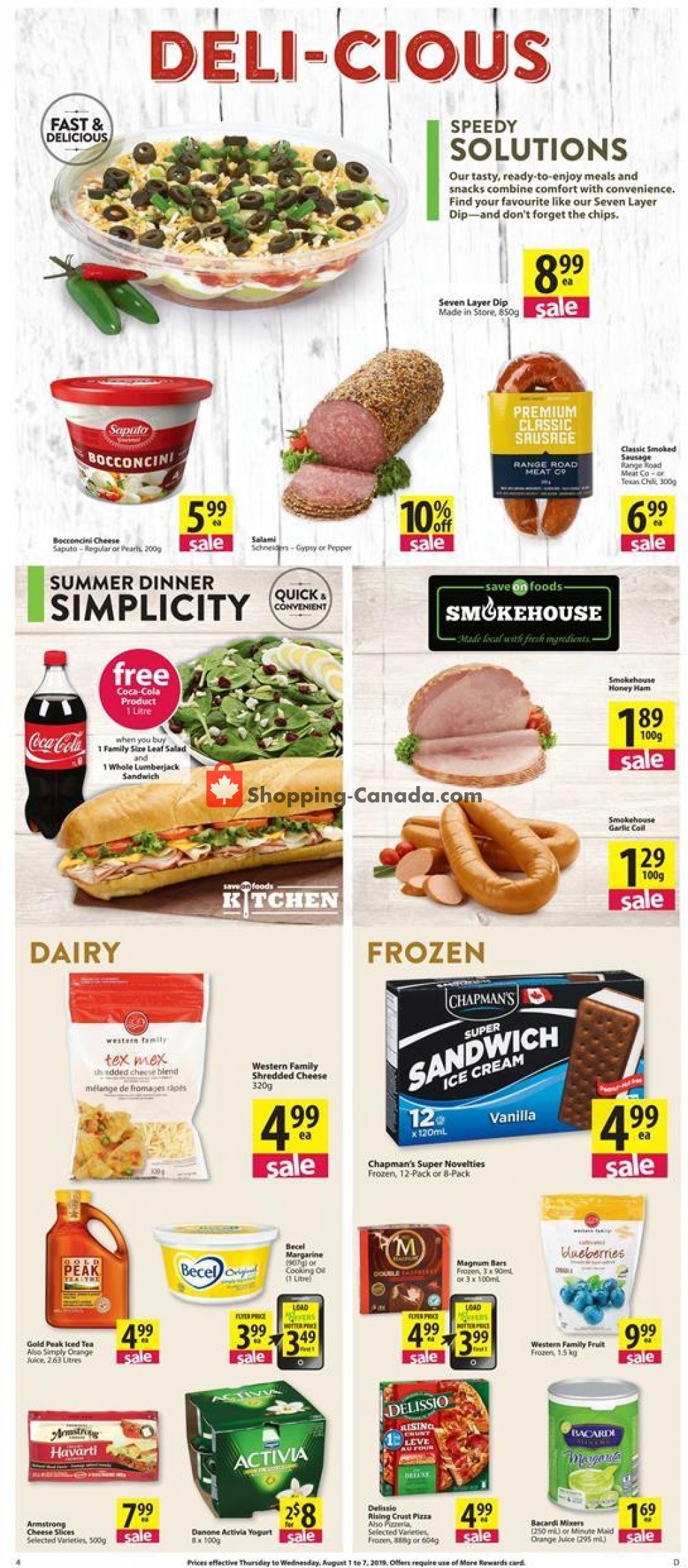 Save On Foods flyer from Thursday August 1, 2019 to Wednesday August 7, 2019 - page 4