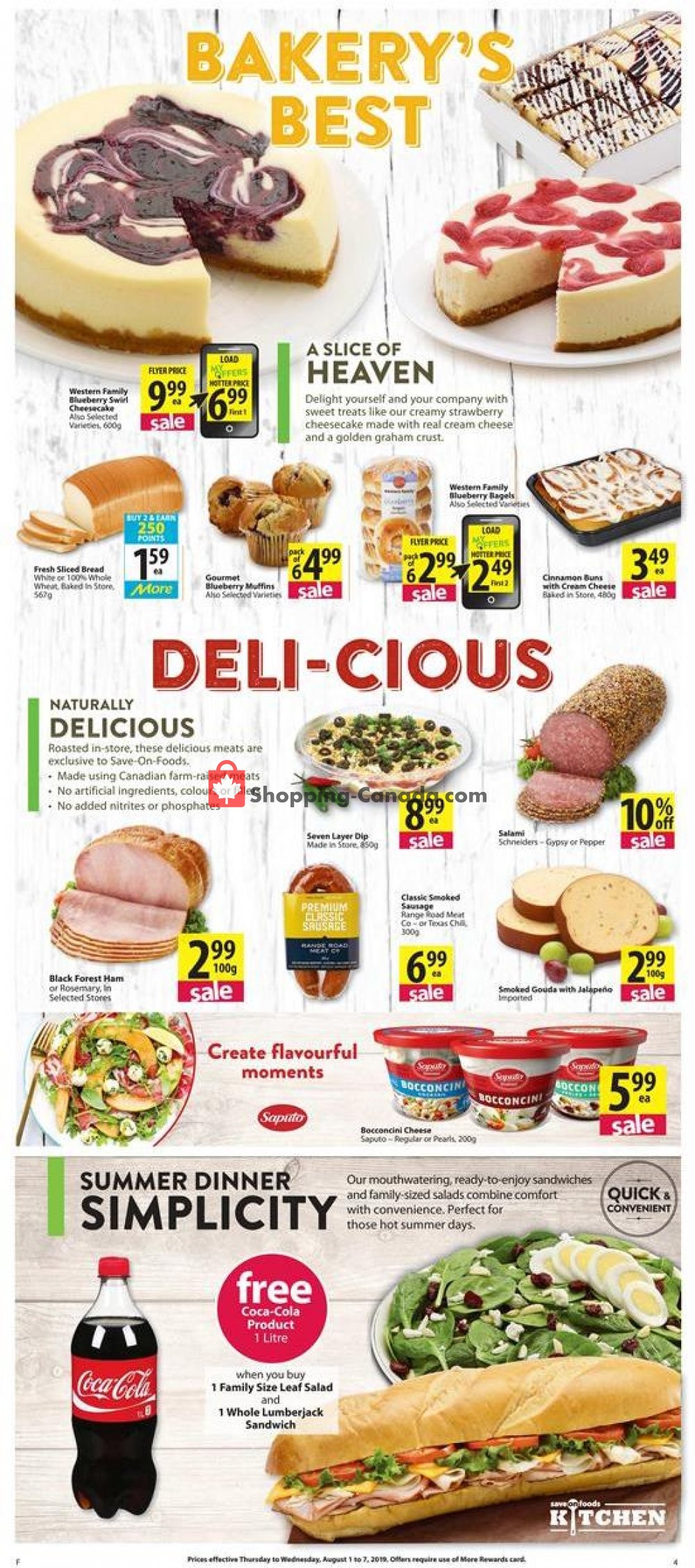 Save On Foods flyer from Thursday August 1, 2019 to Wednesday August 7, 2019 - page 4