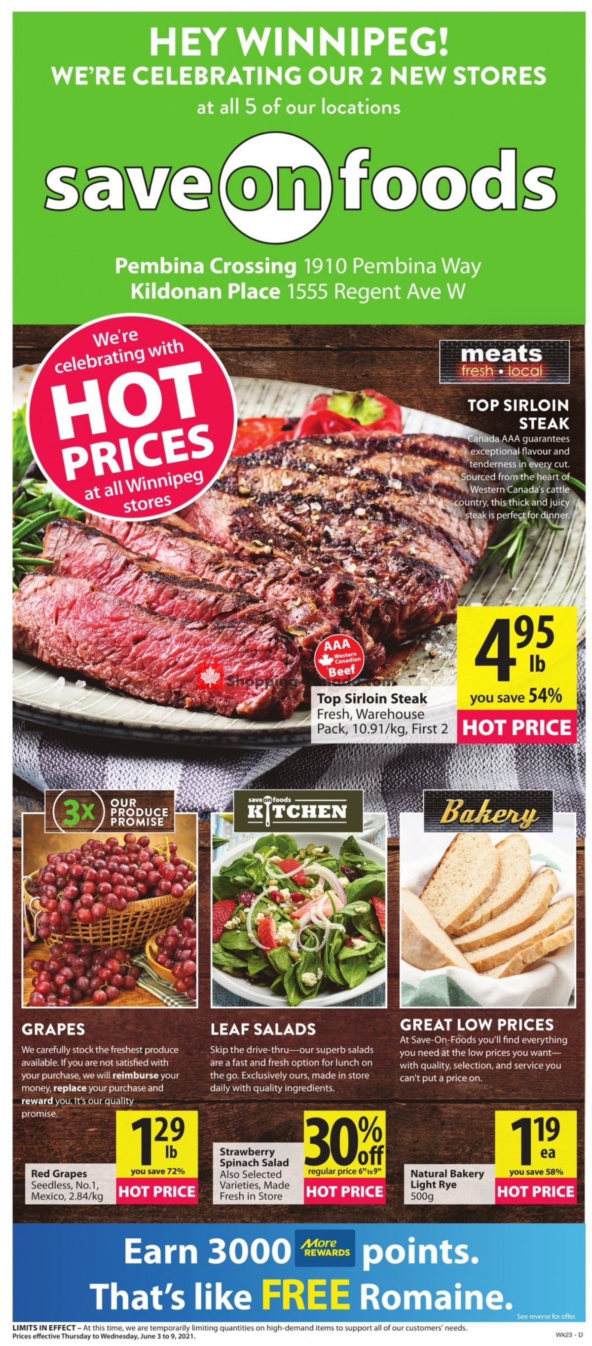 Save On Foods flyer from Thursday June 3, 2021 to Wednesday June 9, 2021 - page 1