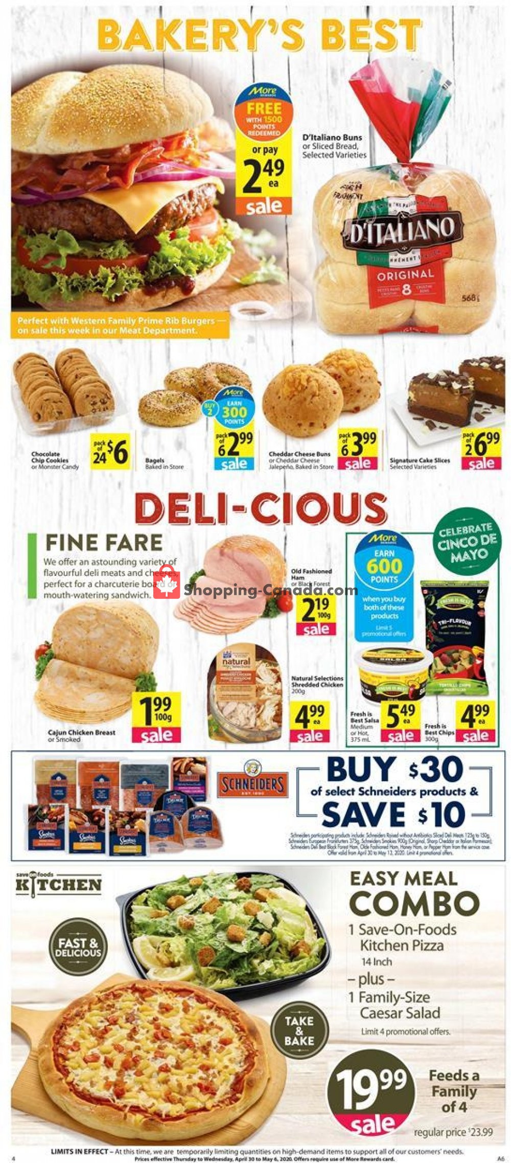 Save On Foods flyer from Thursday April 30, 2020 to Wednesday May 6, 2020 - page 4