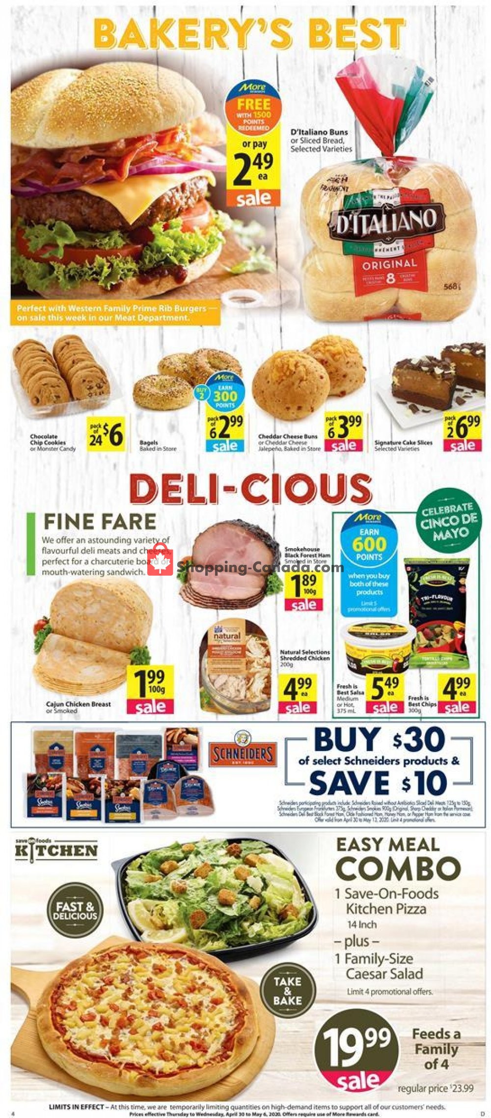 Save On Foods flyer from Thursday April 30, 2020 to Wednesday May 6, 2020 - page 4
