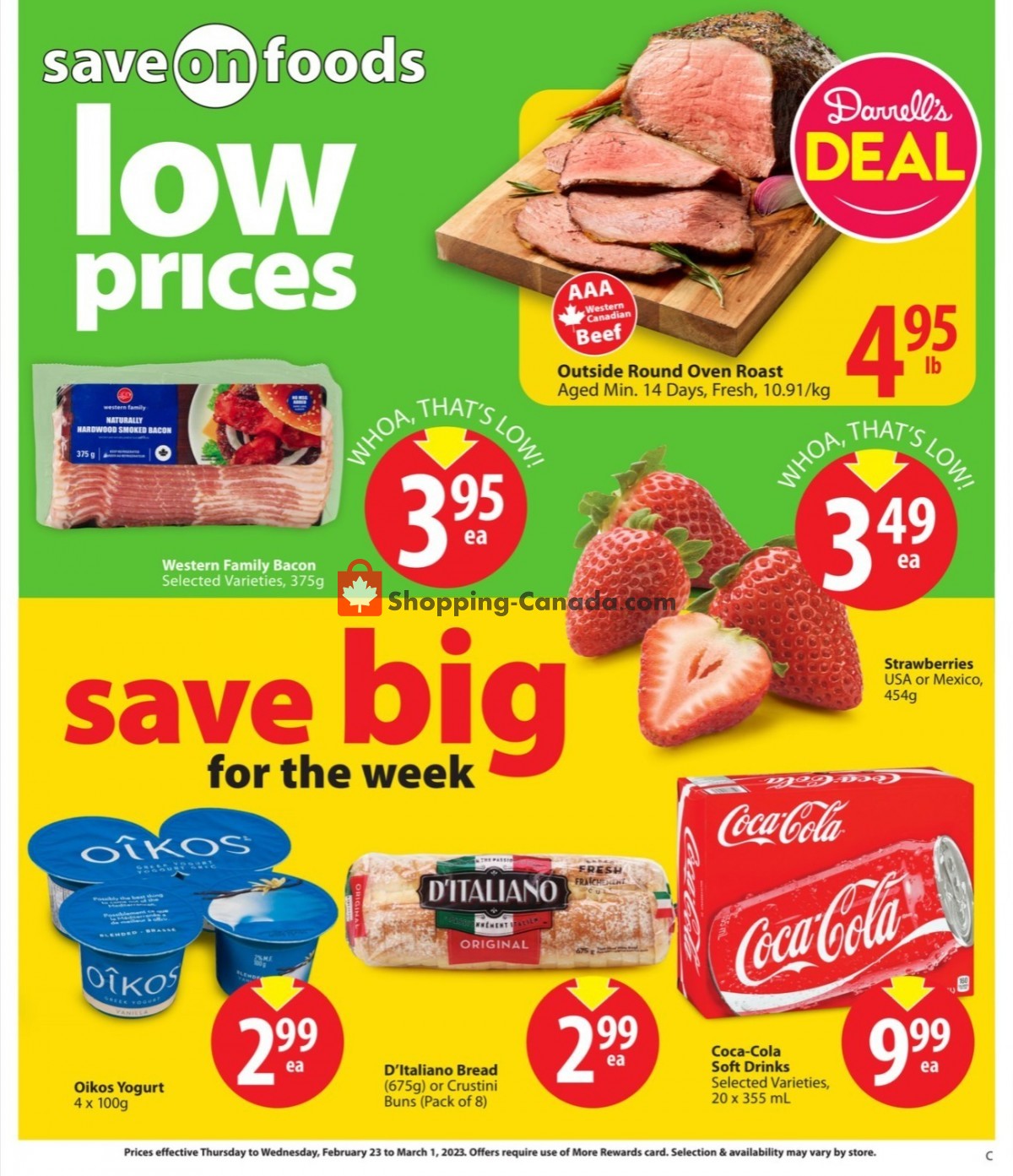 Save On Foods Canada, flyer (Low Food Prices SK) February 23 March 1, 2023 Shopping Canada