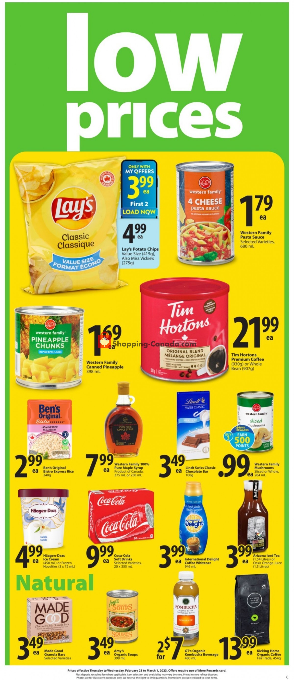 Save On Foods Canada, flyer (Low Food Prices SK) February 23 March 1, 2023 Shopping Canada