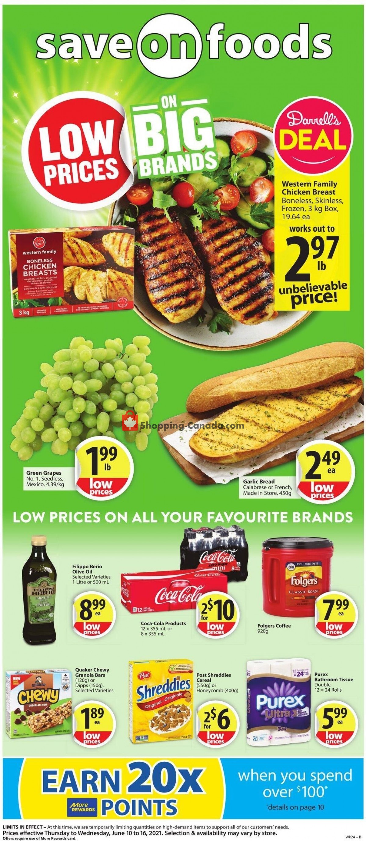 Save On Foods Canada, flyer (Low Price Everyday AB) June 10 June