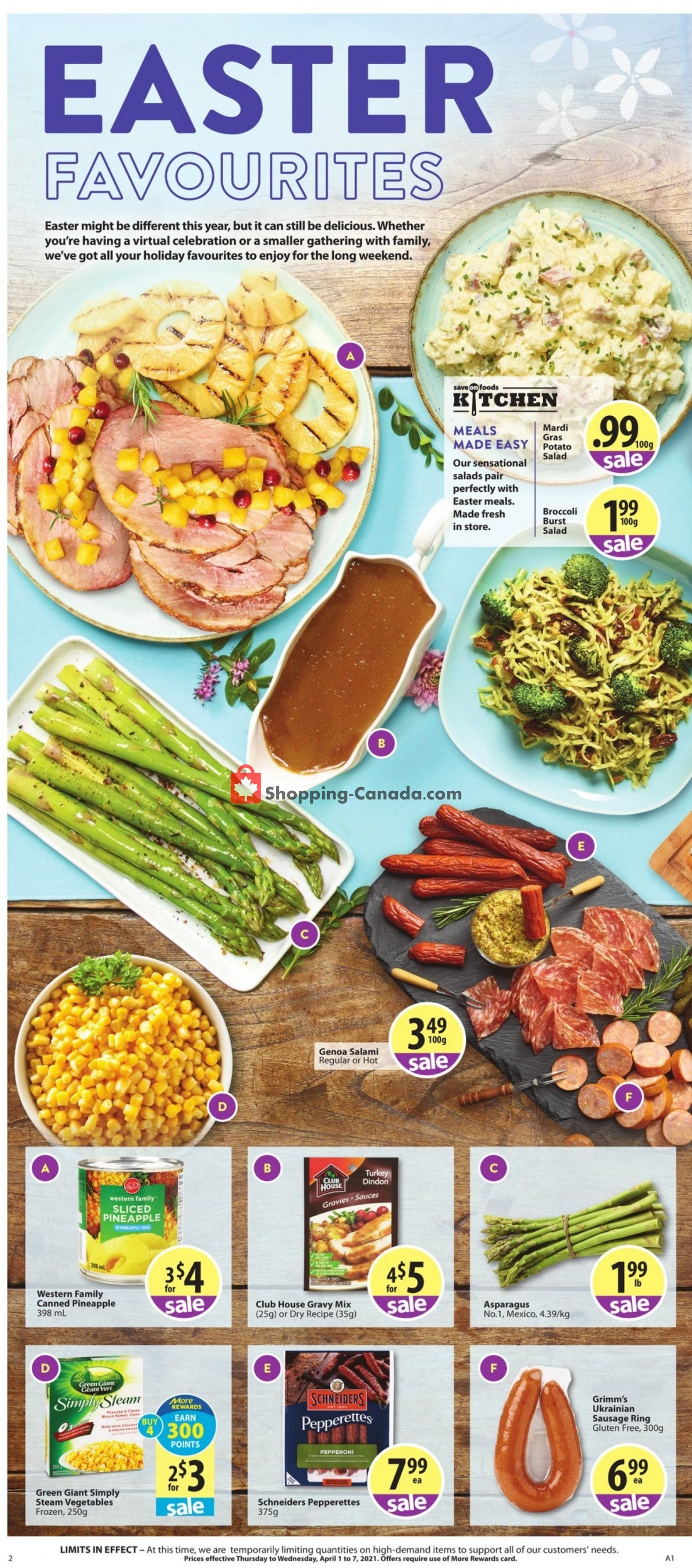 Save On Foods flyer from Thursday April 1, 2021 to Wednesday April 7, 2021 - page 2