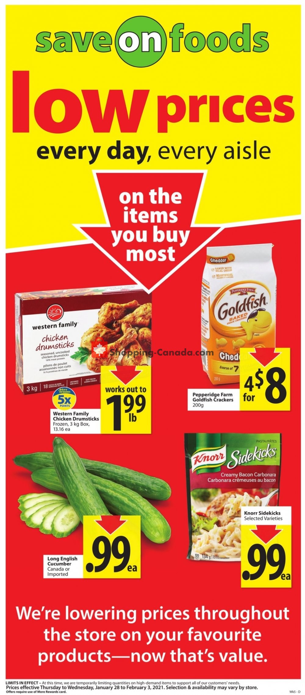 Save On Foods Canada, flyer (Low Price Everyday MB) January 28