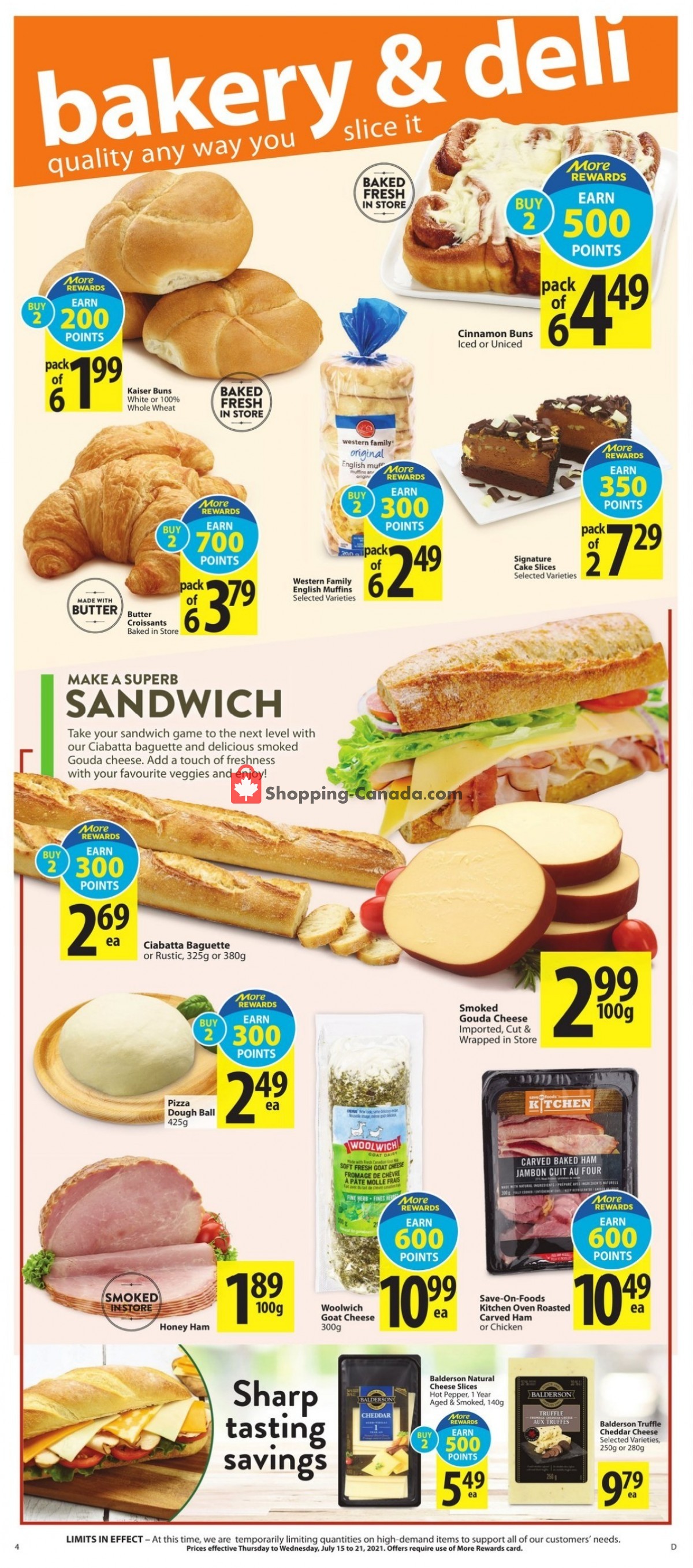 Save On Foods flyer from Thursday July 15, 2021 to Wednesday July 21, 2021 - page 4