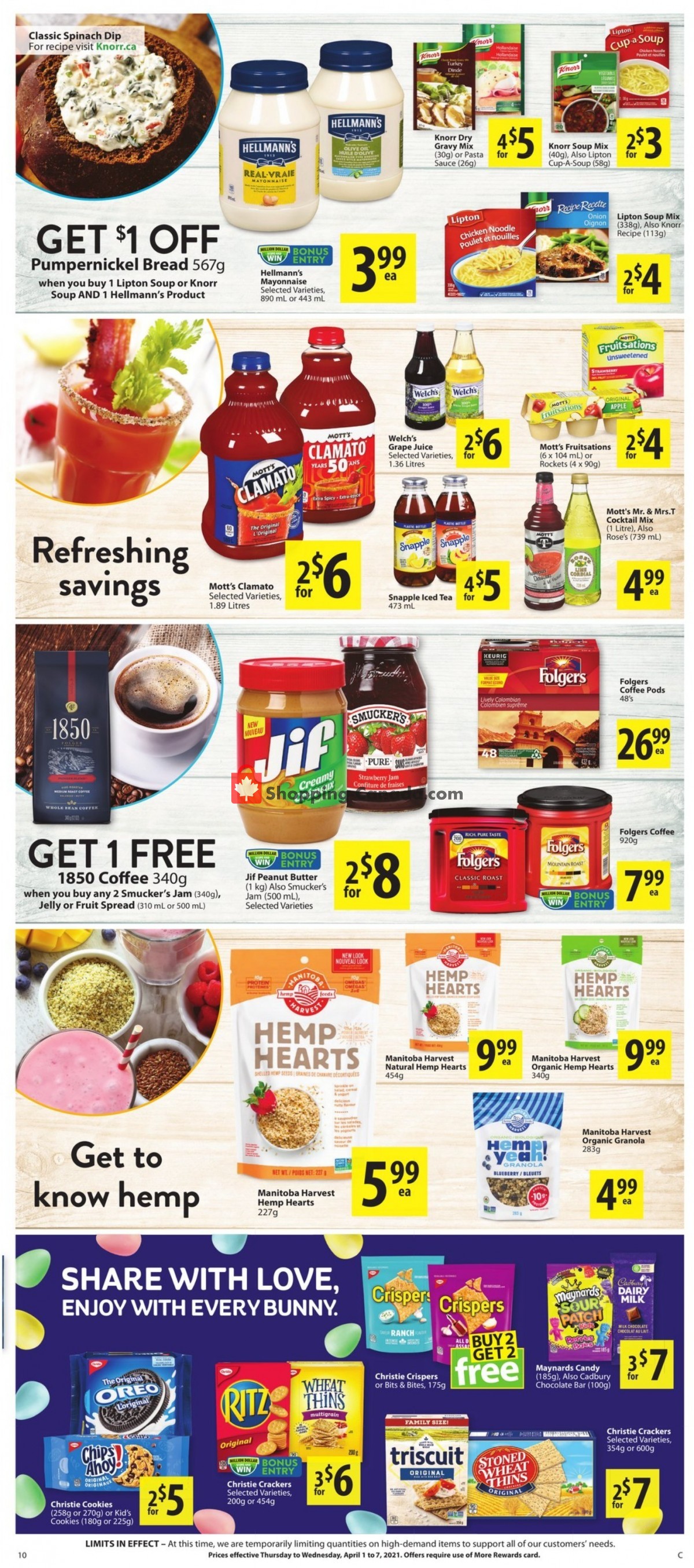 Save On Foods flyer from Thursday April 1, 2021 to Wednesday April 7, 2021 - page 10