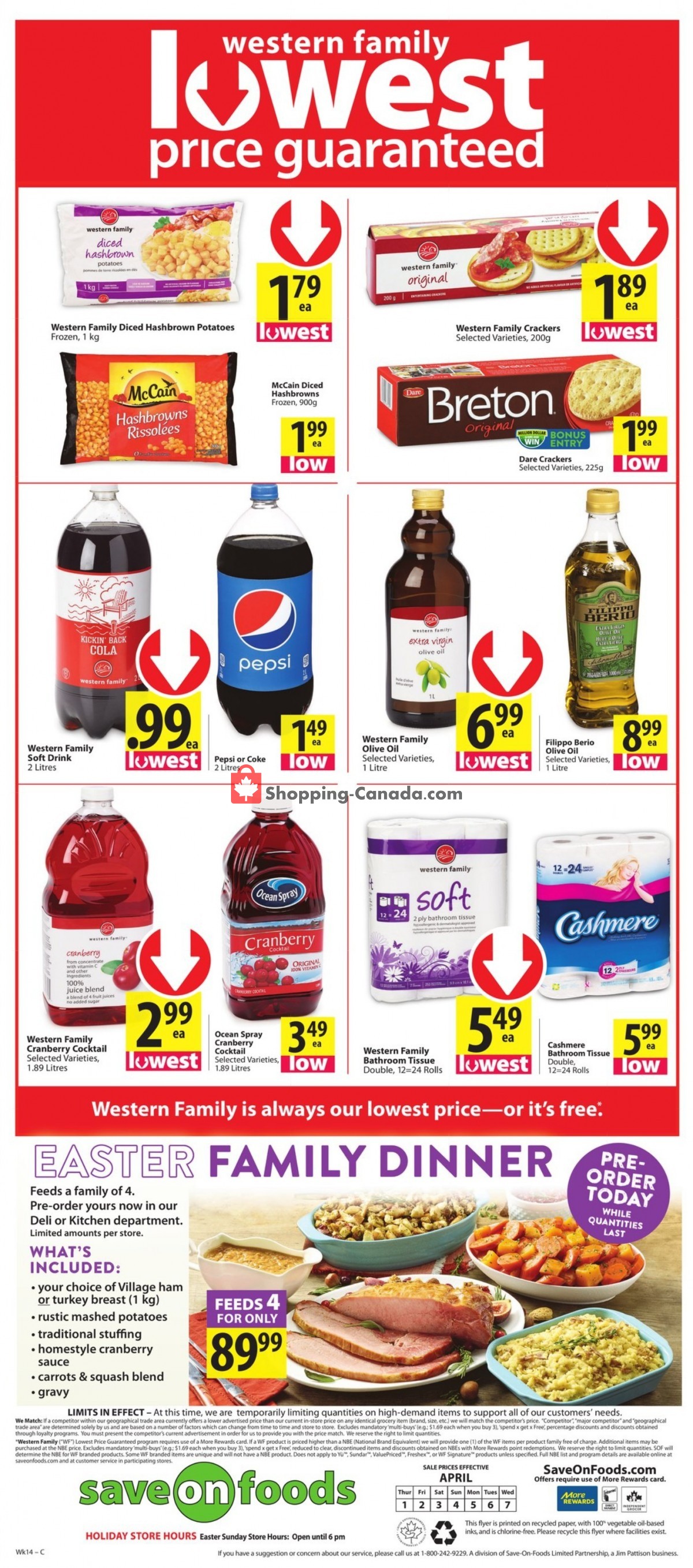 Save On Foods flyer from Thursday April 1, 2021 to Wednesday April 7, 2021 - page 12