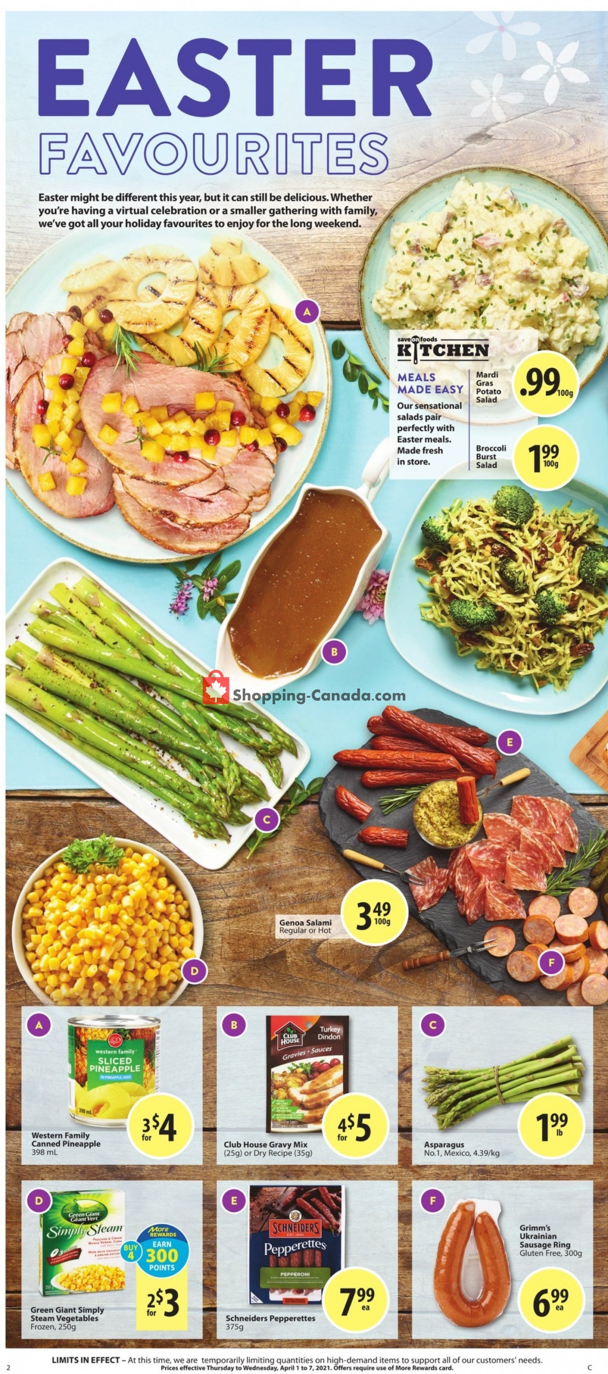 Save On Foods flyer from Thursday April 1, 2021 to Wednesday April 7, 2021 - page 2