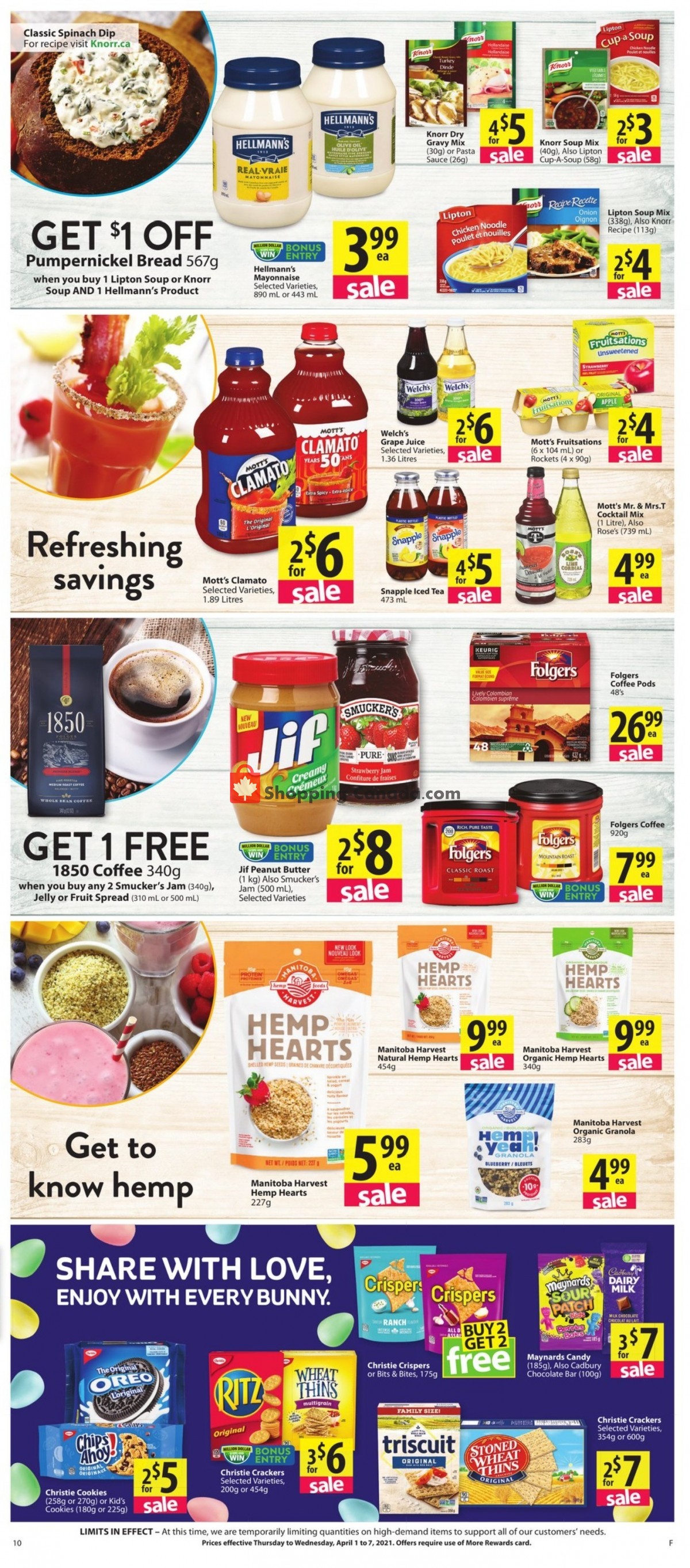 Save On Foods flyer from Thursday April 1, 2021 to Wednesday April 7, 2021 - page 10