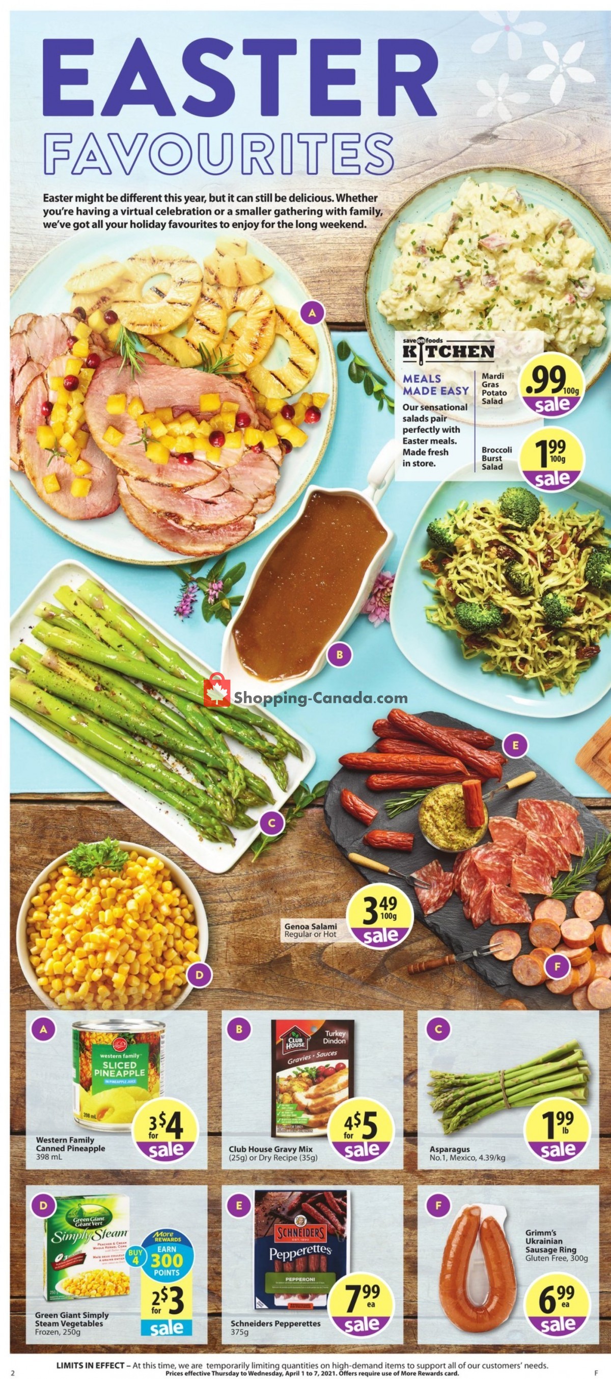 Save On Foods flyer from Thursday April 1, 2021 to Wednesday April 7, 2021 - page 2