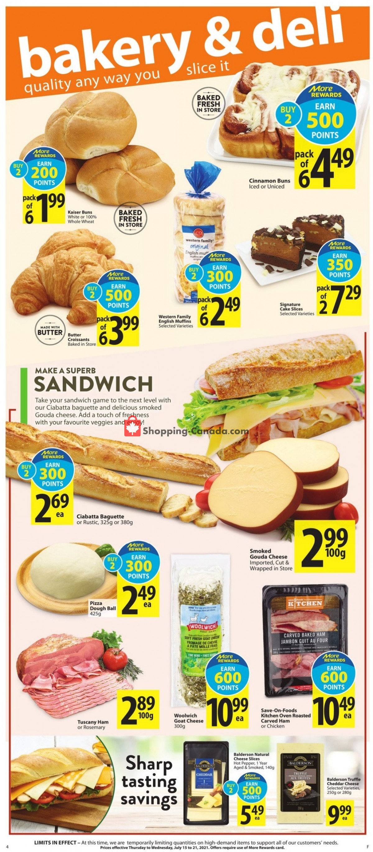 Save On Foods flyer from Thursday July 15, 2021 to Wednesday July 21, 2021 - page 4