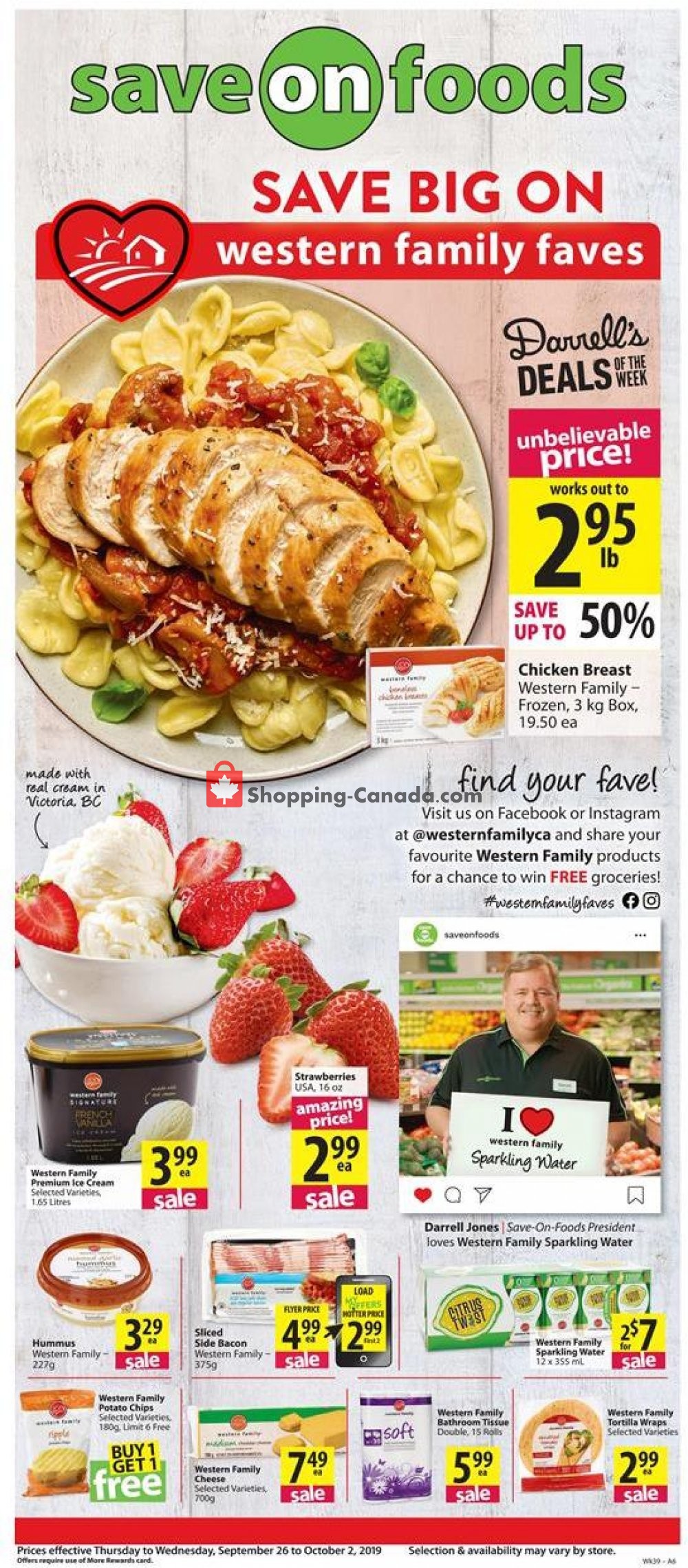 Save On Foods Canada, flyer (Save Big On BC) September 26
