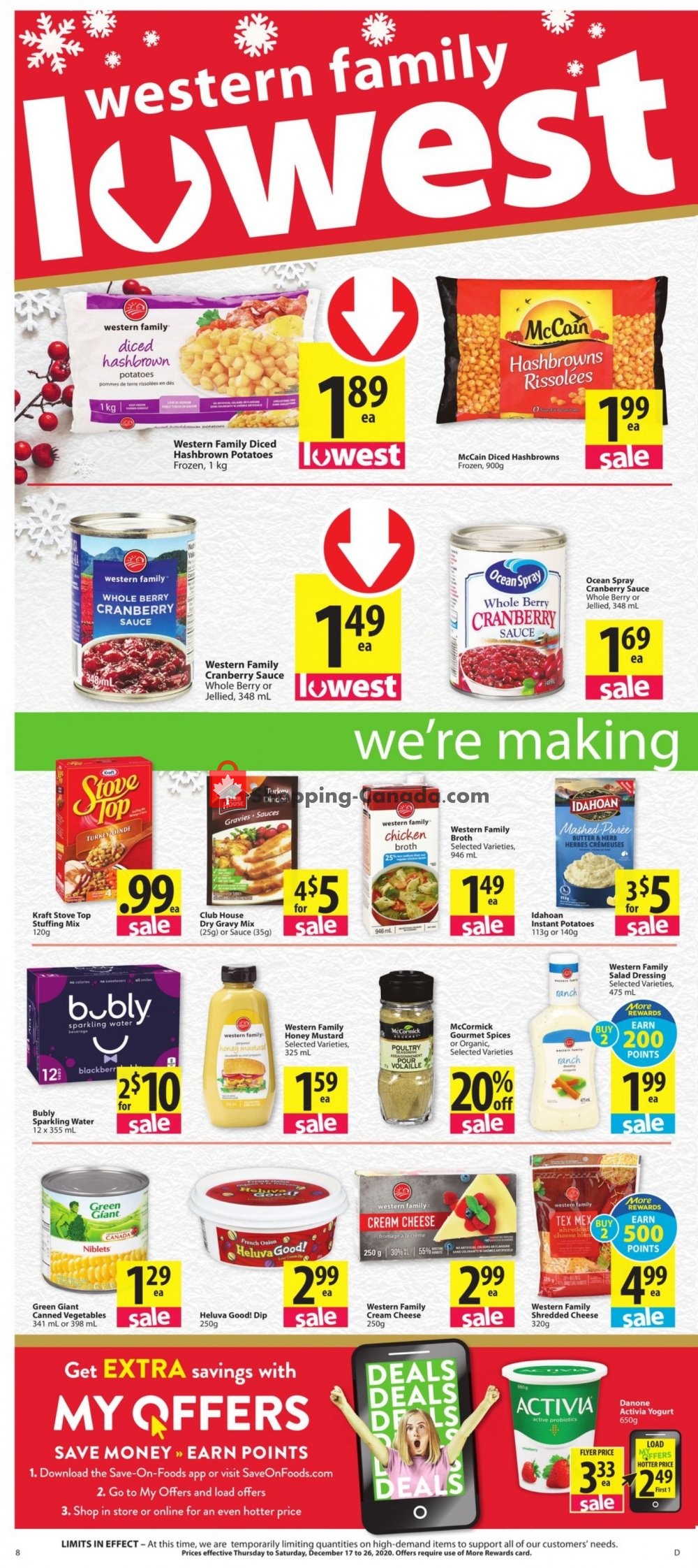 Save On Foods flyer from Thursday December 17, 2020 to Saturday December 26, 2020 - page 8