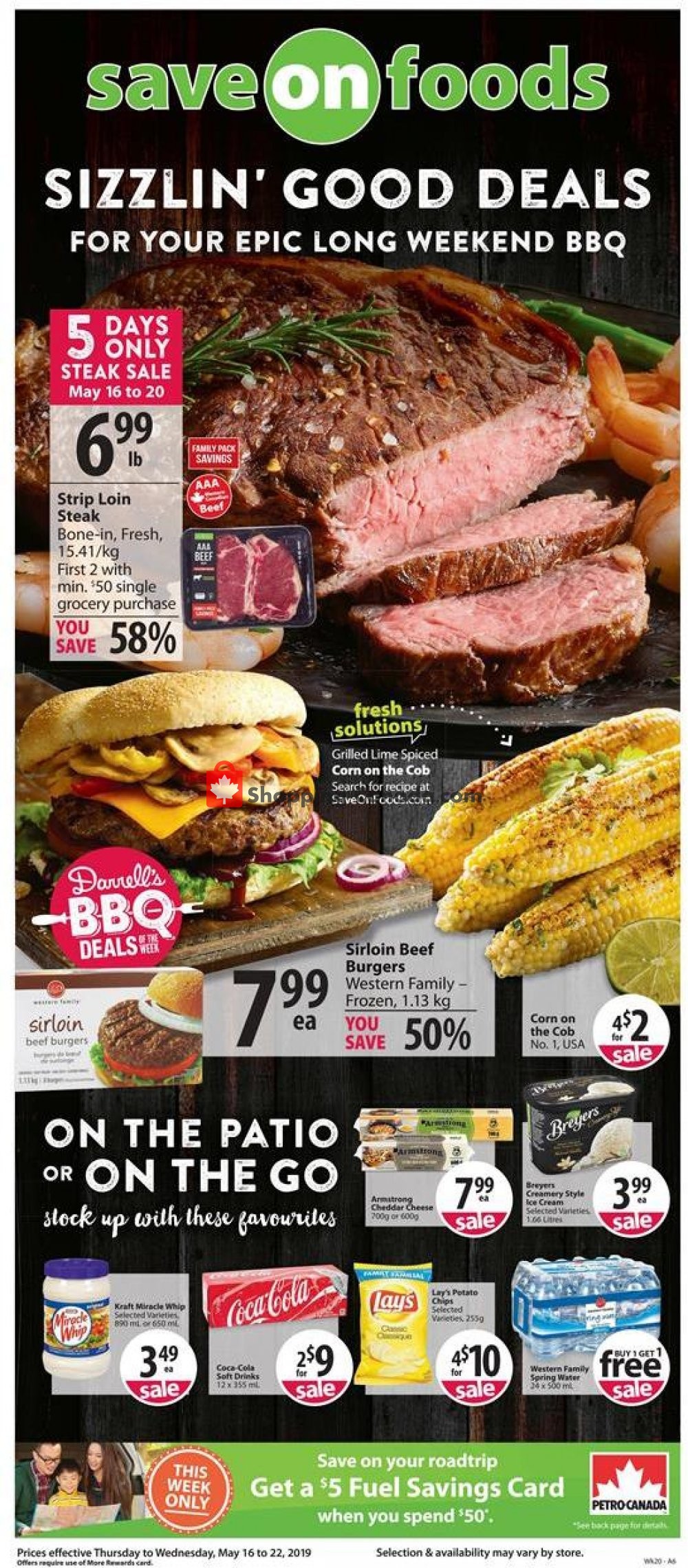 Save On Foods flyer from Thursday May 16, 2019 to Wednesday May 22, 2019 - page 1