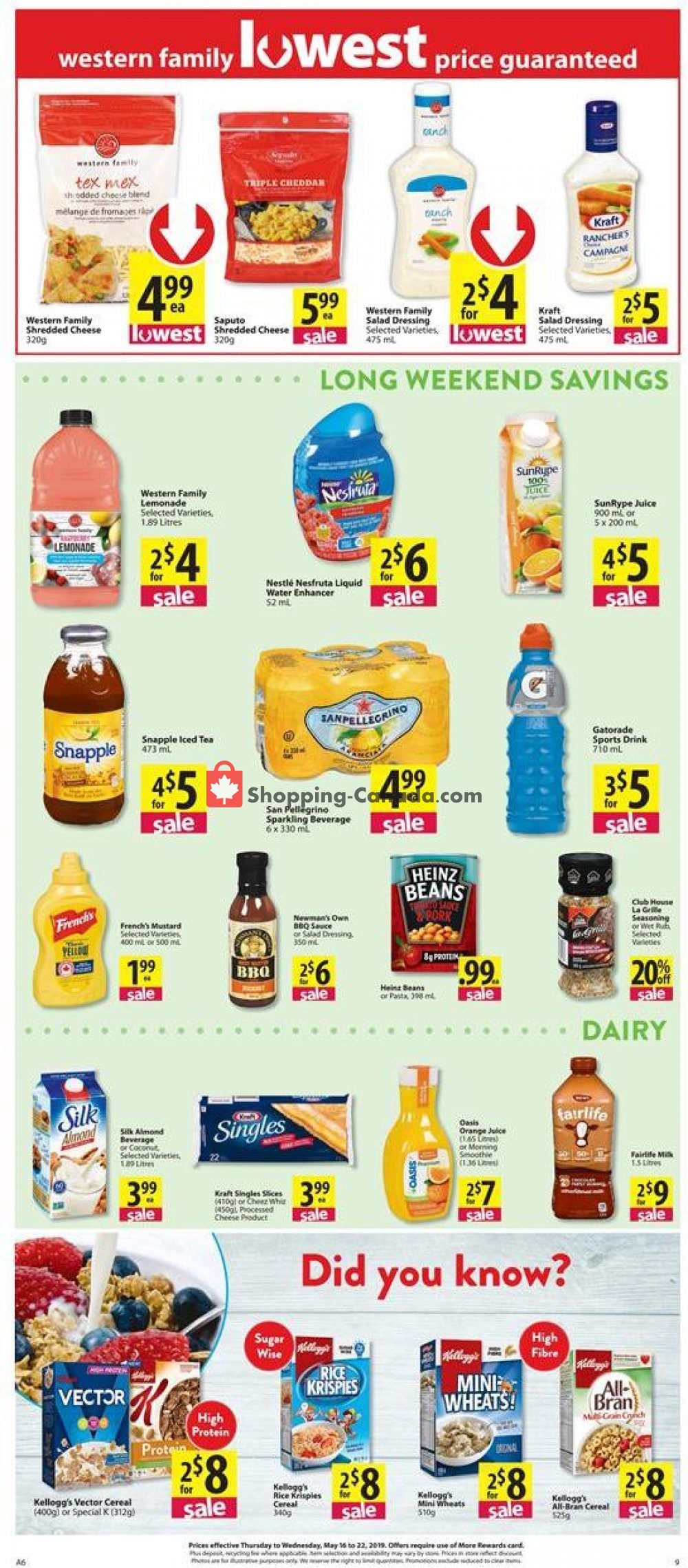 Save On Foods flyer from Thursday May 16, 2019 to Wednesday May 22, 2019 - page 9