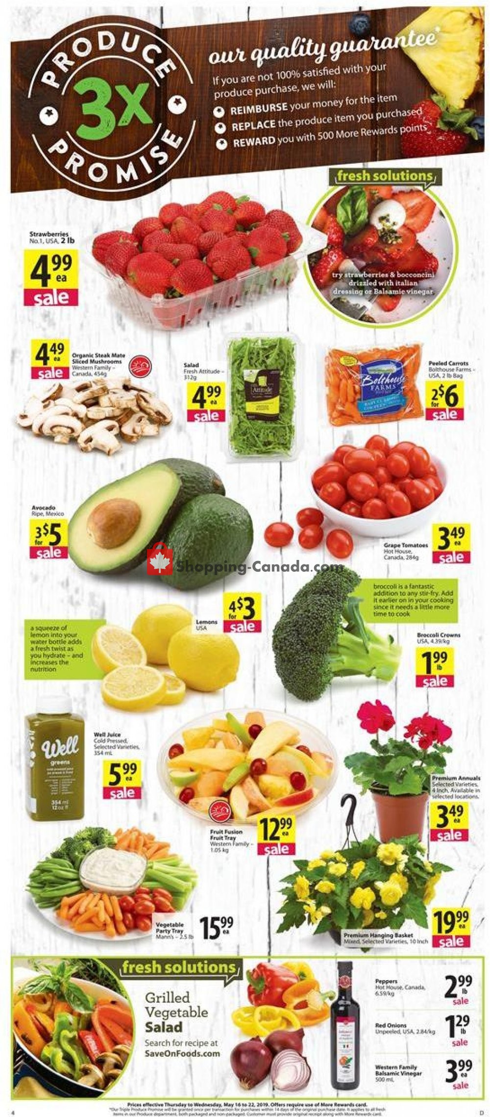 Save On Foods flyer from Thursday May 16, 2019 to Wednesday May 22, 2019 - page 4