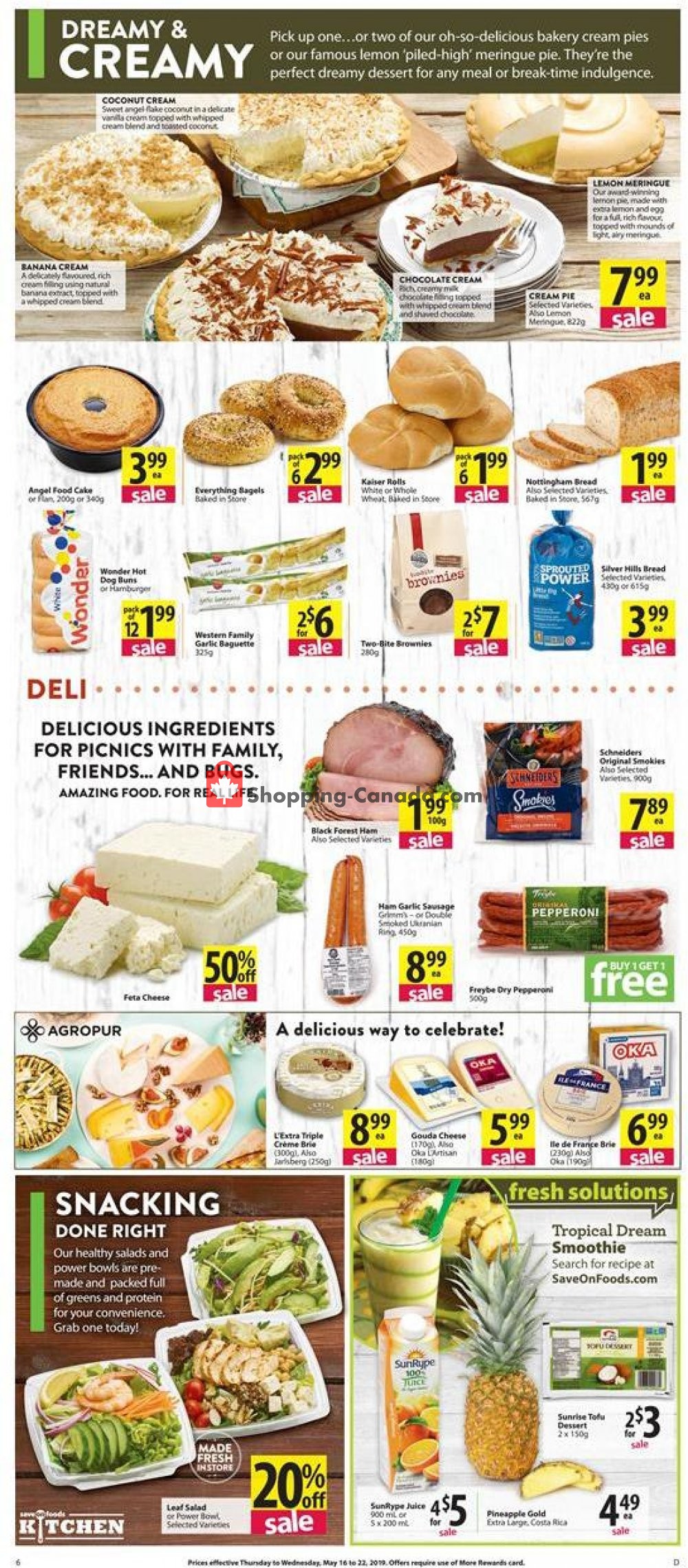 Save On Foods flyer from Thursday May 16, 2019 to Wednesday May 22, 2019 - page 6